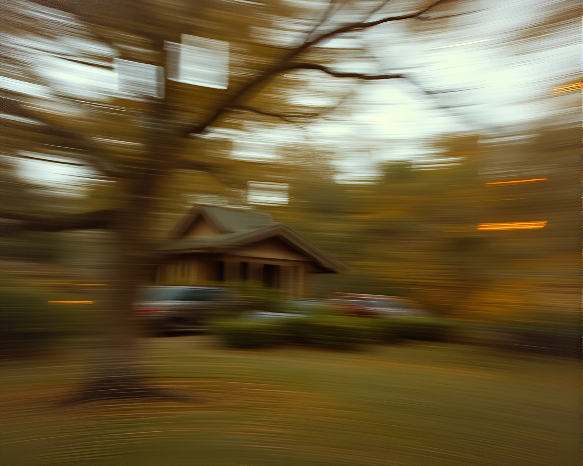 Savannah Sunset Pan Blurred in Bronze Hues – free AI stock image
