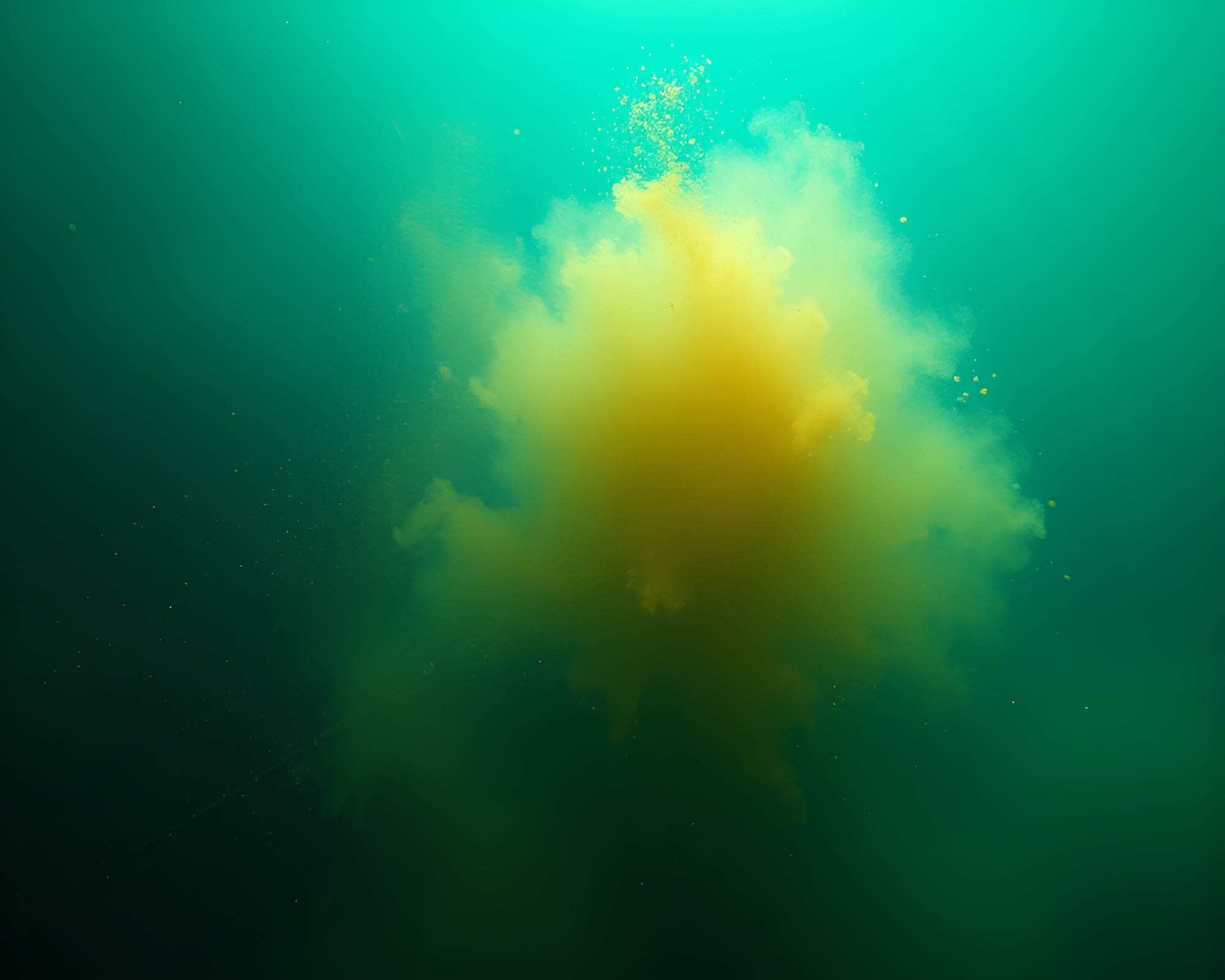 Submersible Digital Bloom: Dust Overlay Photogrammetry Composition – free AI stock image