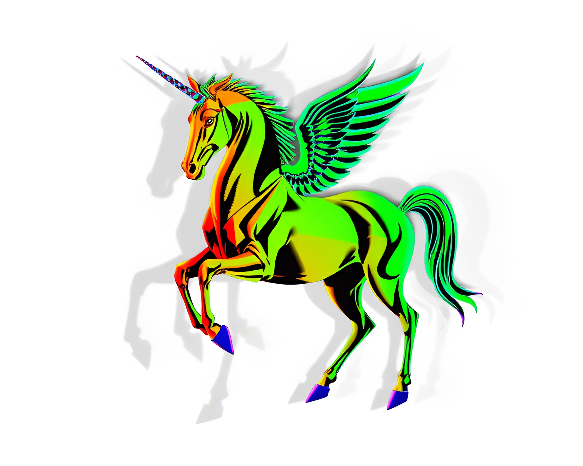 Surreal Centaur in Glitch Shadowplay – free AI stock image