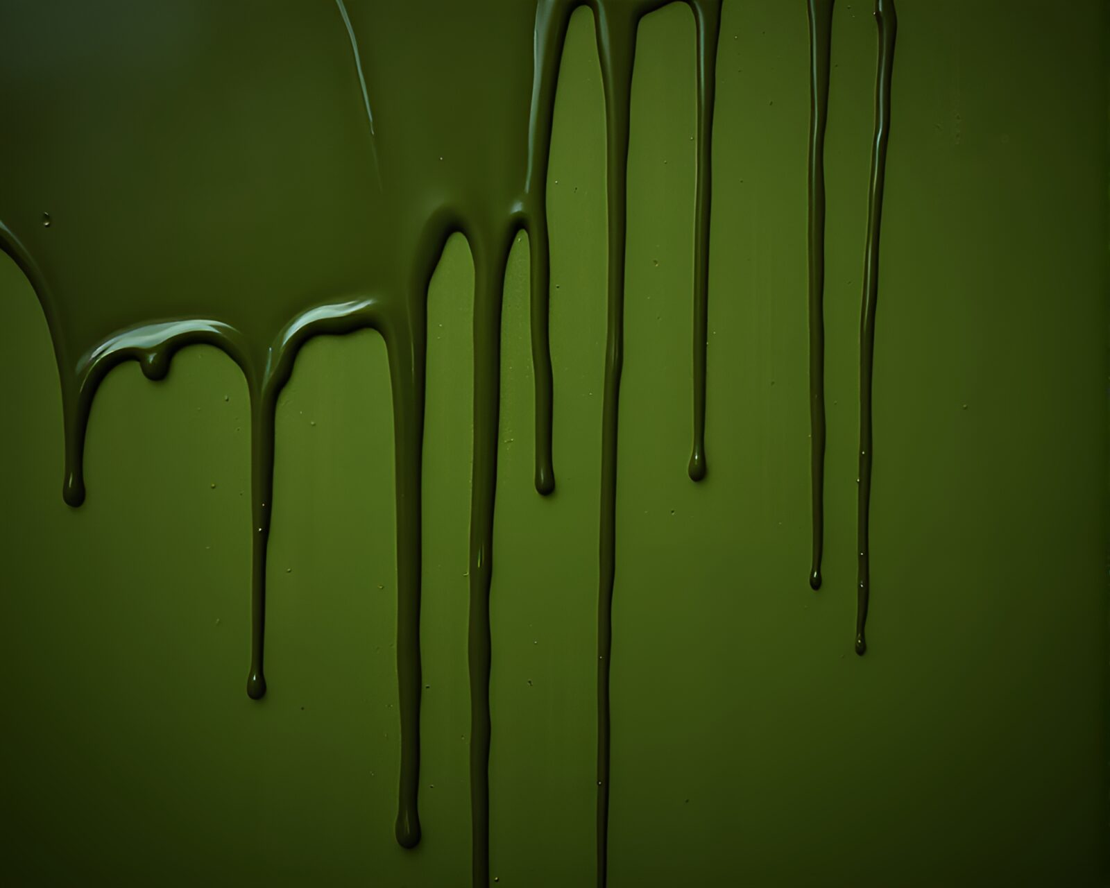 Dark, mysterious composition of dripping paint around a ring