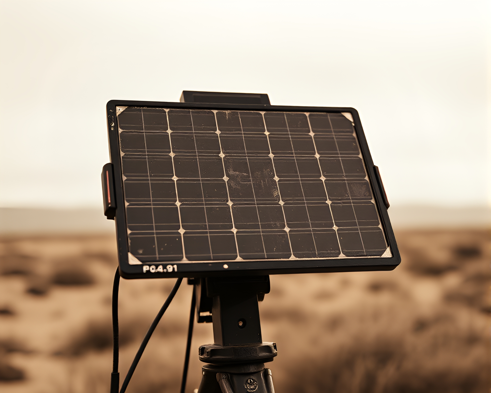Unique Solar Panel Array in Chalk Drawing Style – free AI stock image