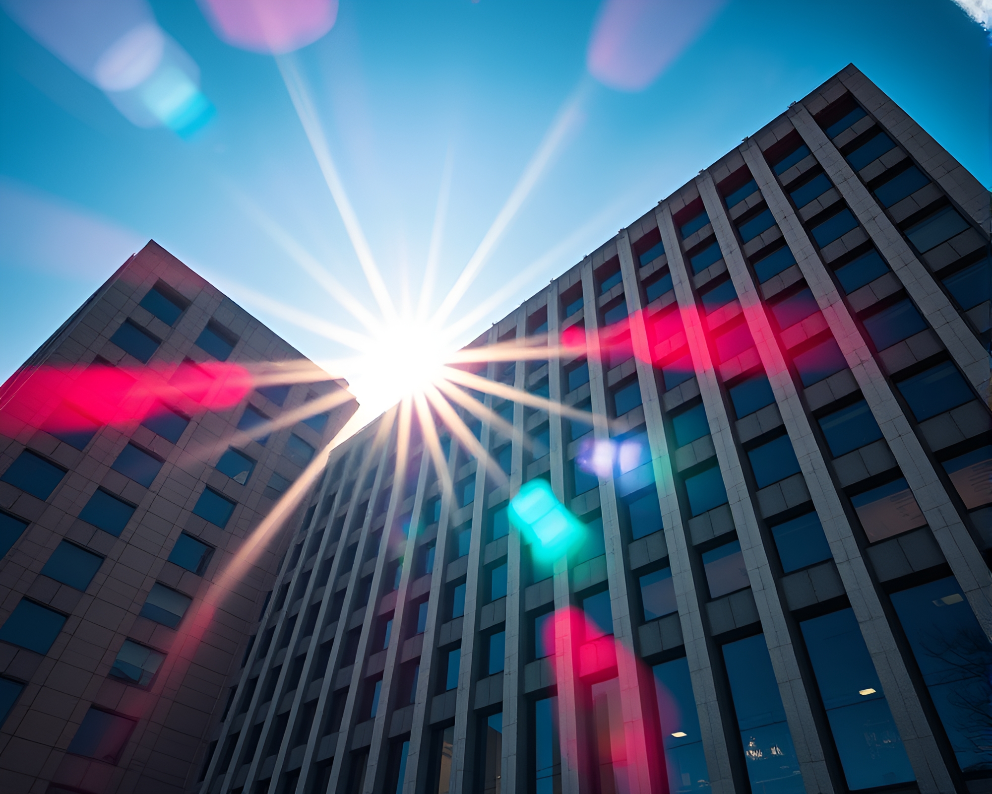 Gleaming Brutalist Architectural Focus Stacking – free AI stock image