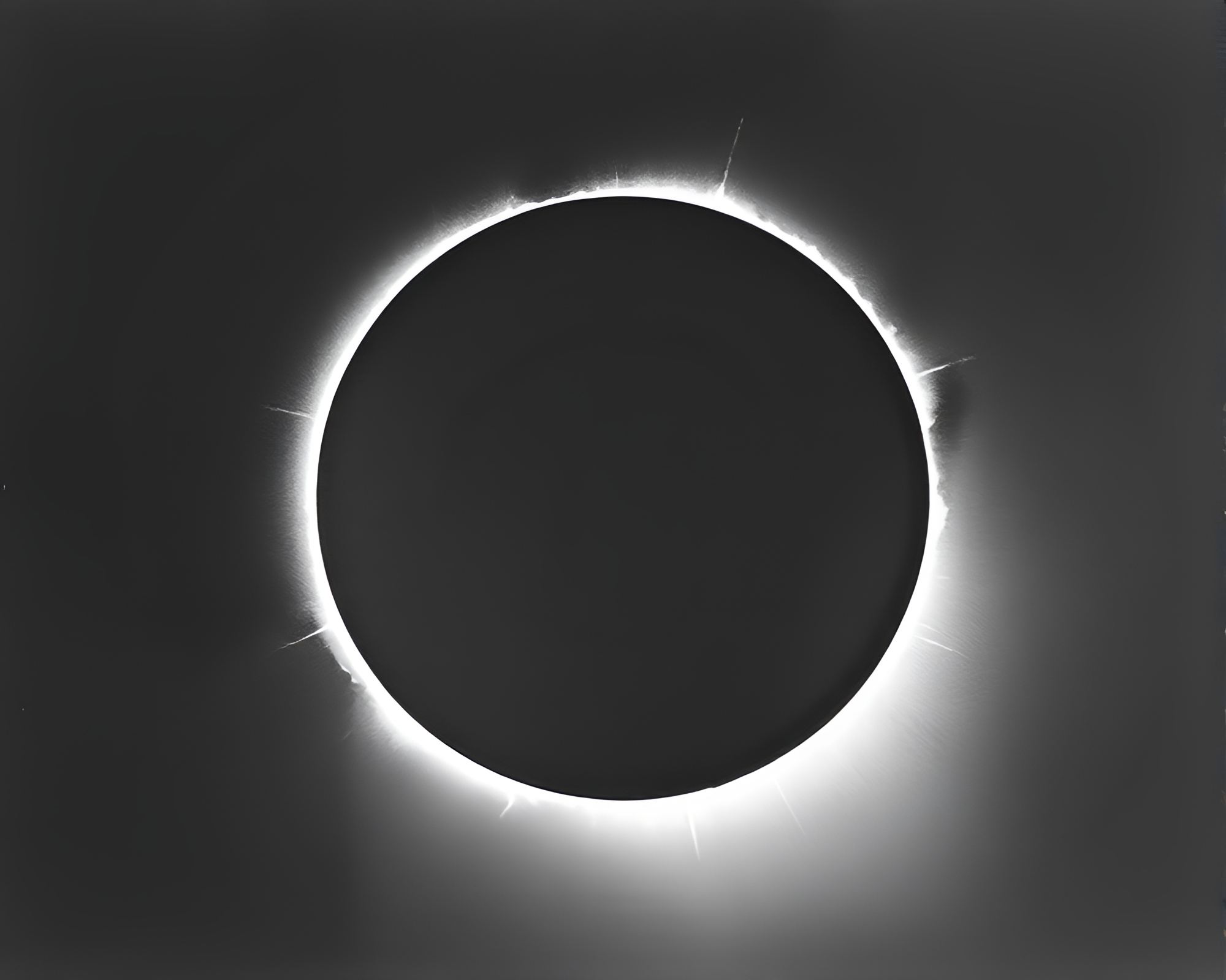 Solar Eclipse in Ink Wash: Scan Lines and Muted Shadows – free AI stock image