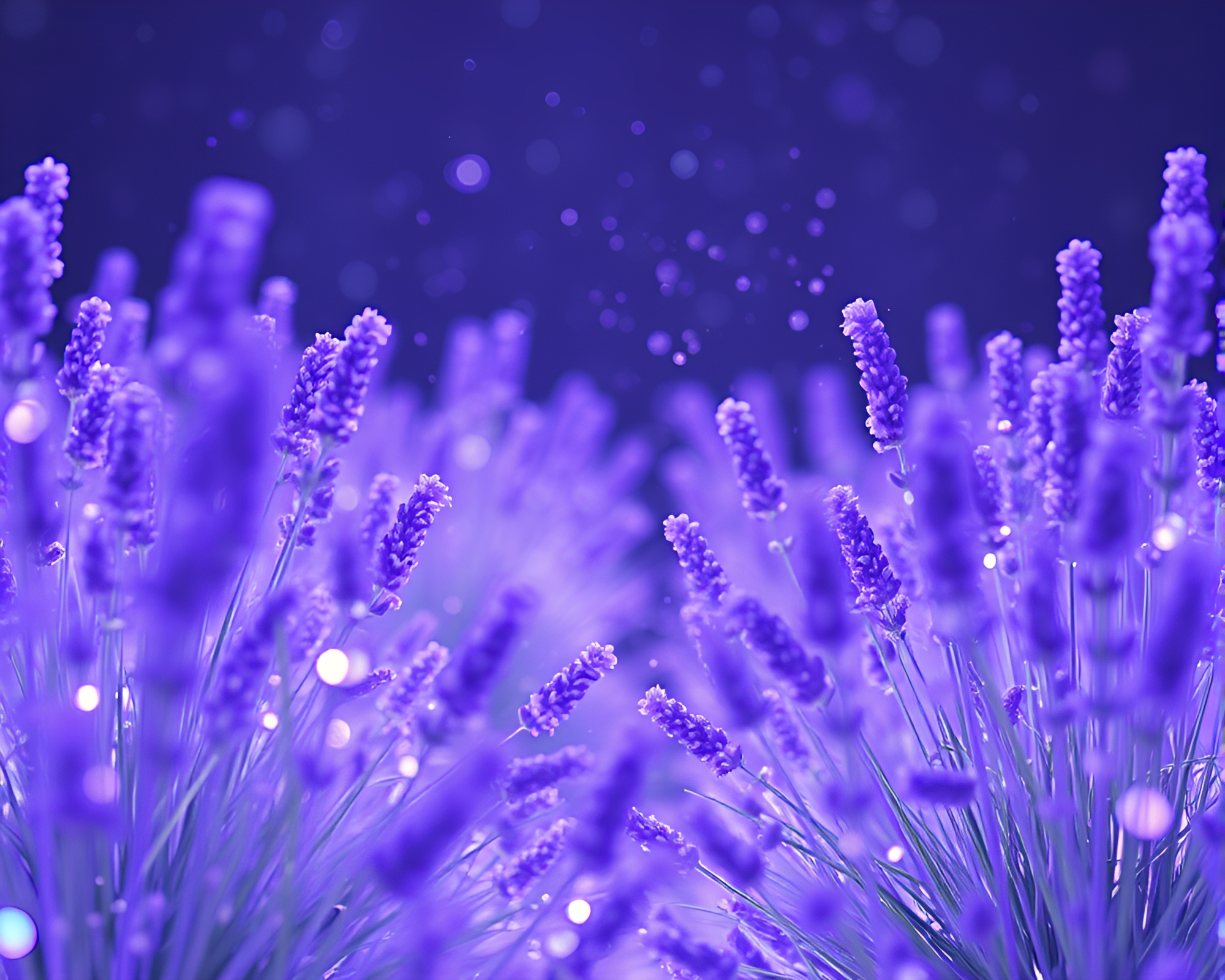 Holographic Interface in Lavender Twilight – free AI stock image