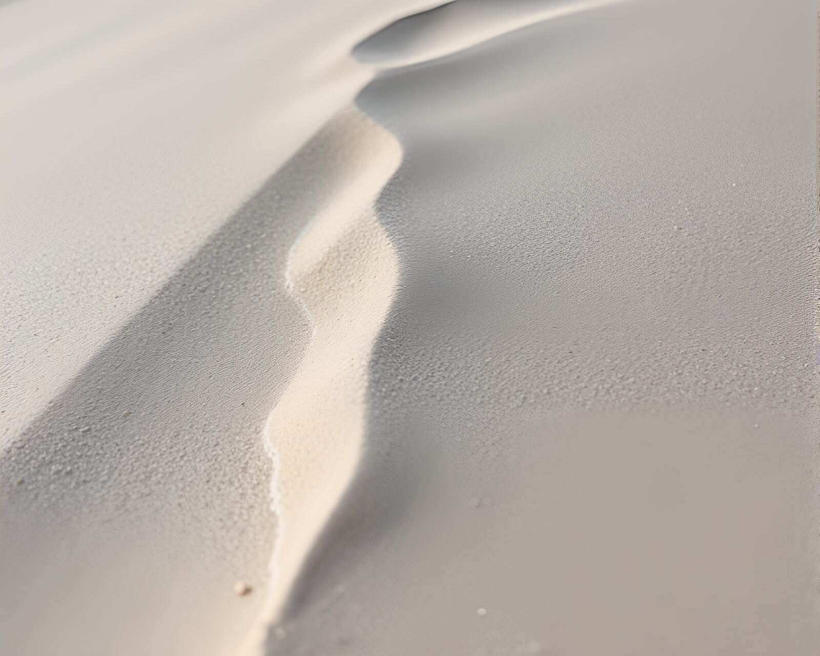 Vibrant colored sand dune under rainbow prism light