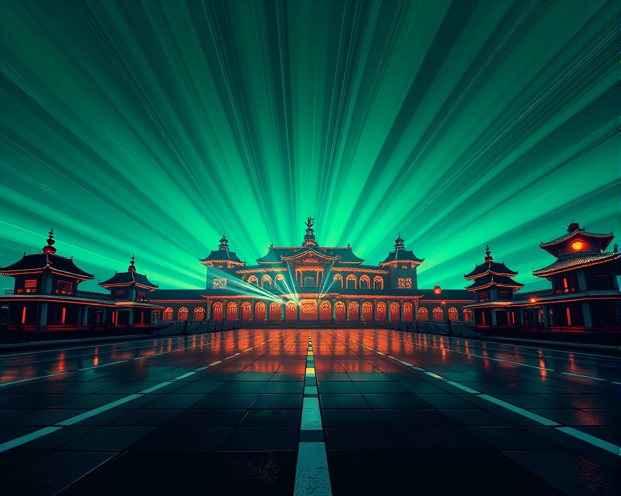 Manga Basilisk at Opera House – free AI stock image