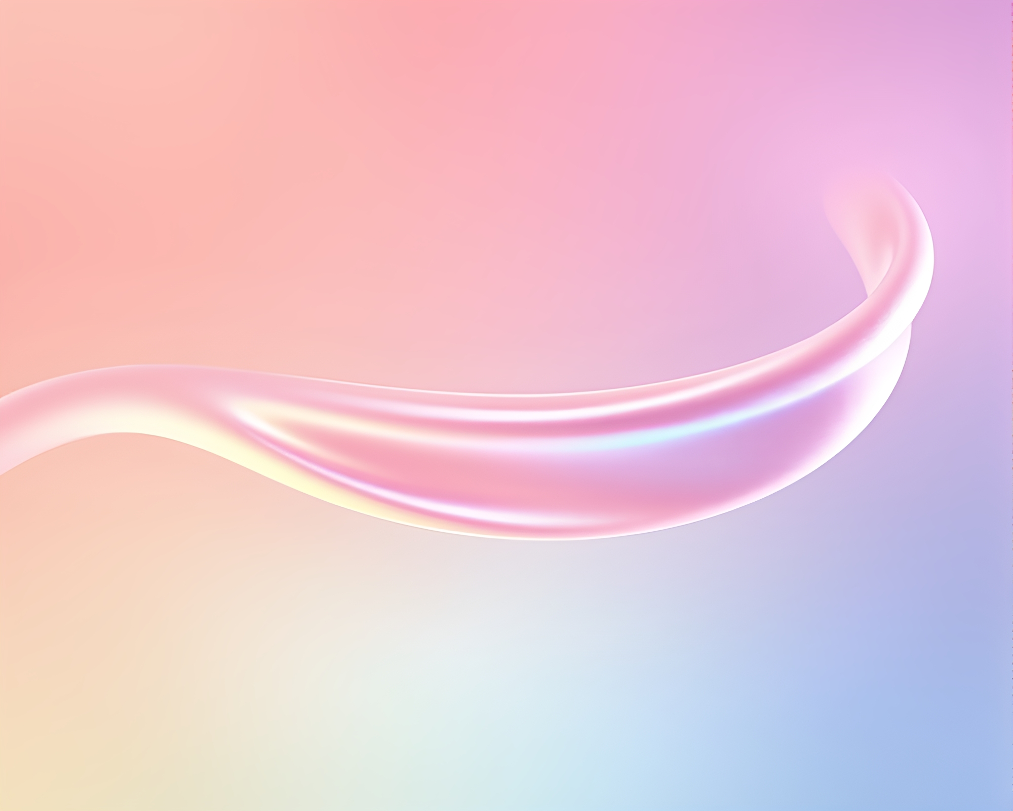 Satin Ribbon in Digital Noise: Pastel Contours – free AI stock image