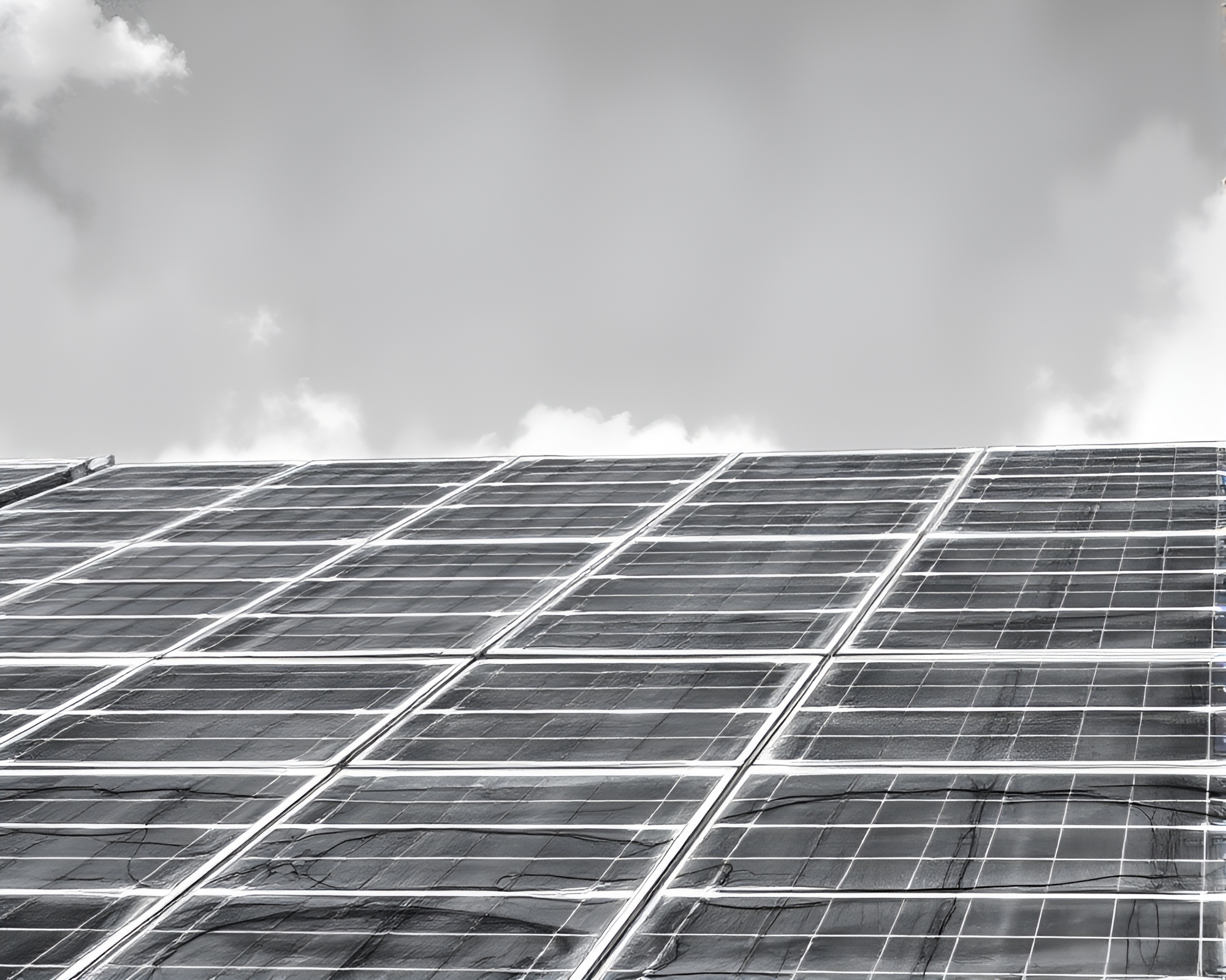 Solar Panel Array Artistic Charcoal Sketch Grid Overlay – free AI stock image