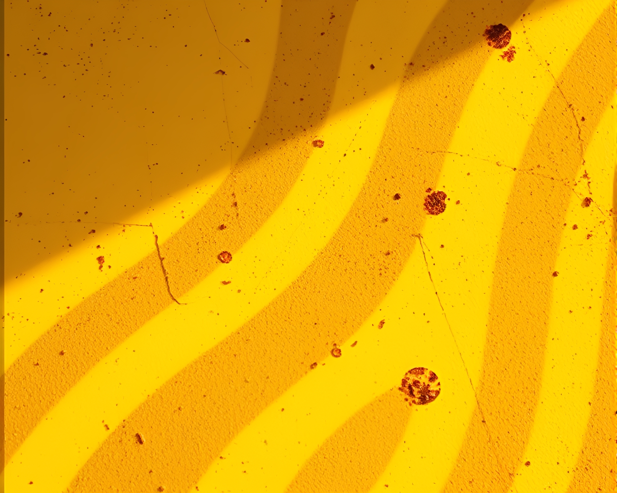 Rust-Stained Zebra in Mustard Yellow Softbox Glow – free AI stock image