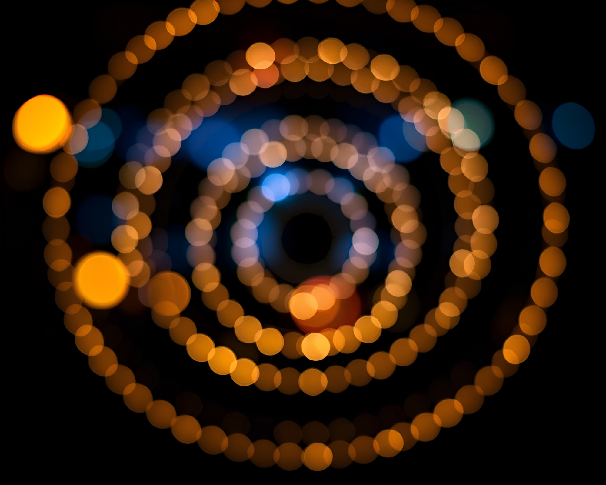 Sloth in Bokeh Jungle of Stencil Circles – free AI stock image