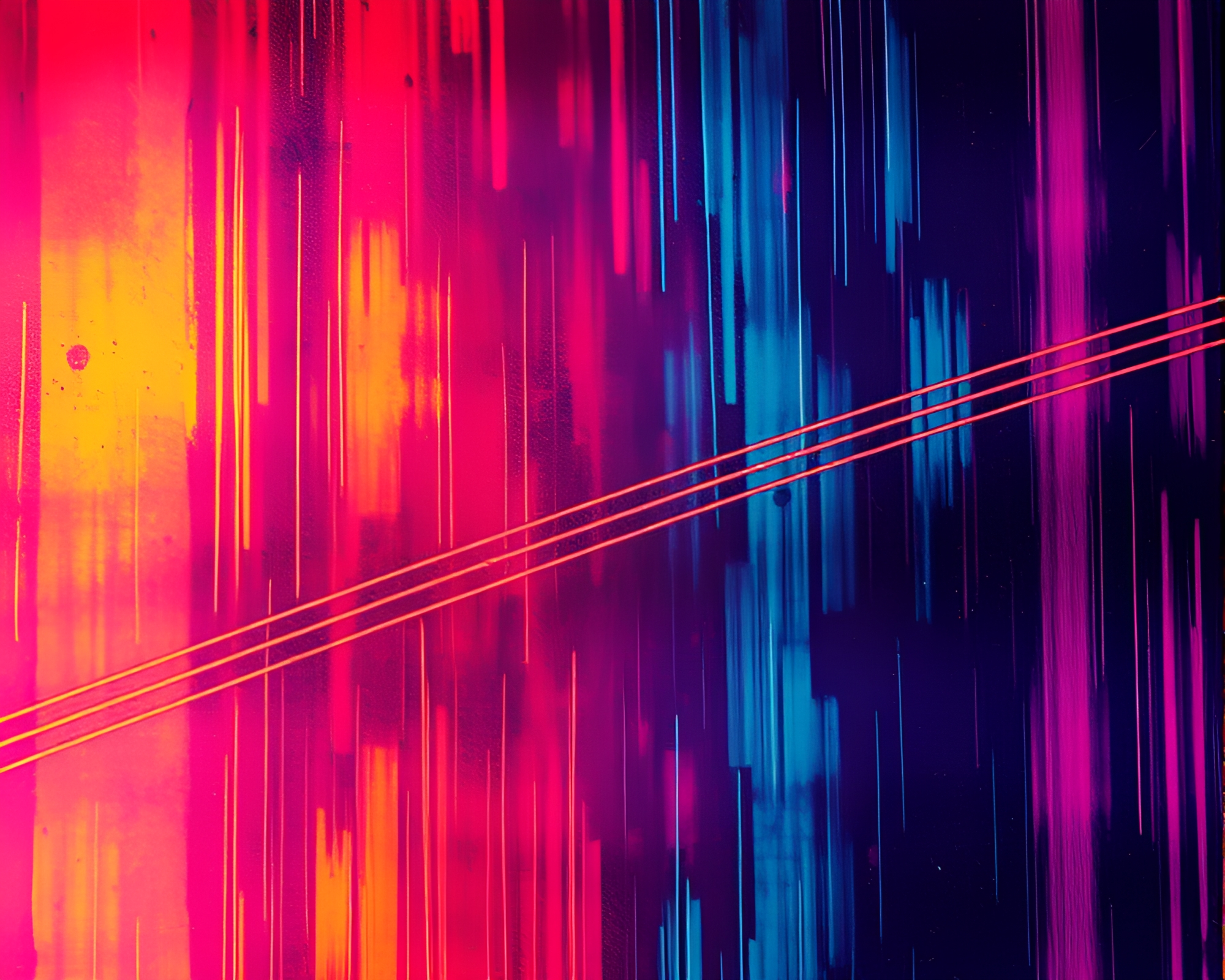 Retrowave Cello Symphony in Triadic Colors – free AI stock image