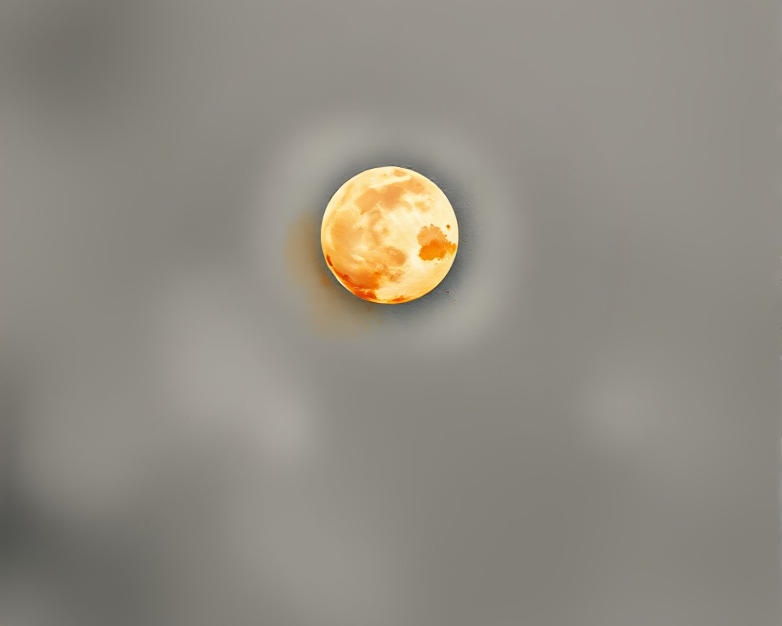 Ethereal image of rust streaks in a lunar hot spring