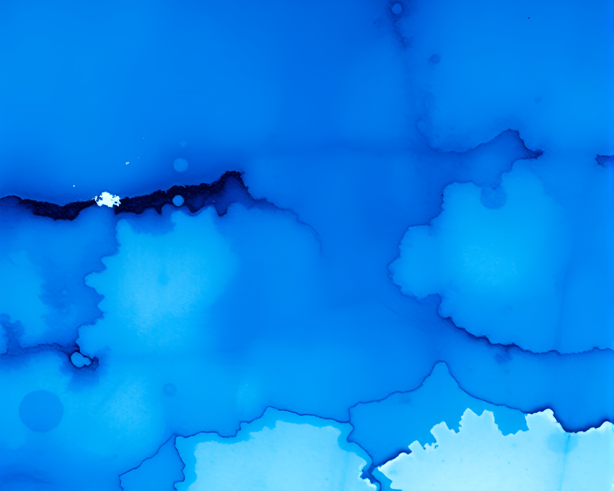 Ink Splashes Adorning Ocean-Blue Obelisk Duotone Composition – free AI stock image
