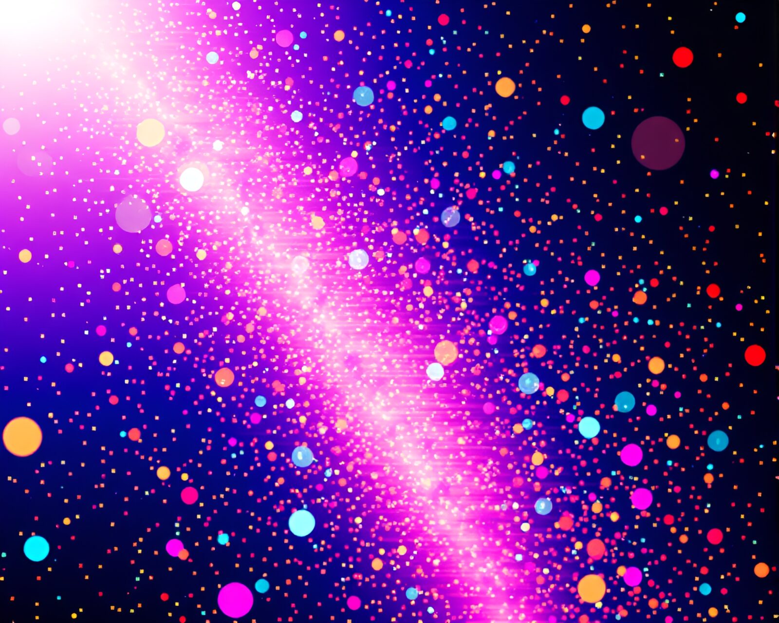 Digital art of glitchy satellite in vibrant color blur
