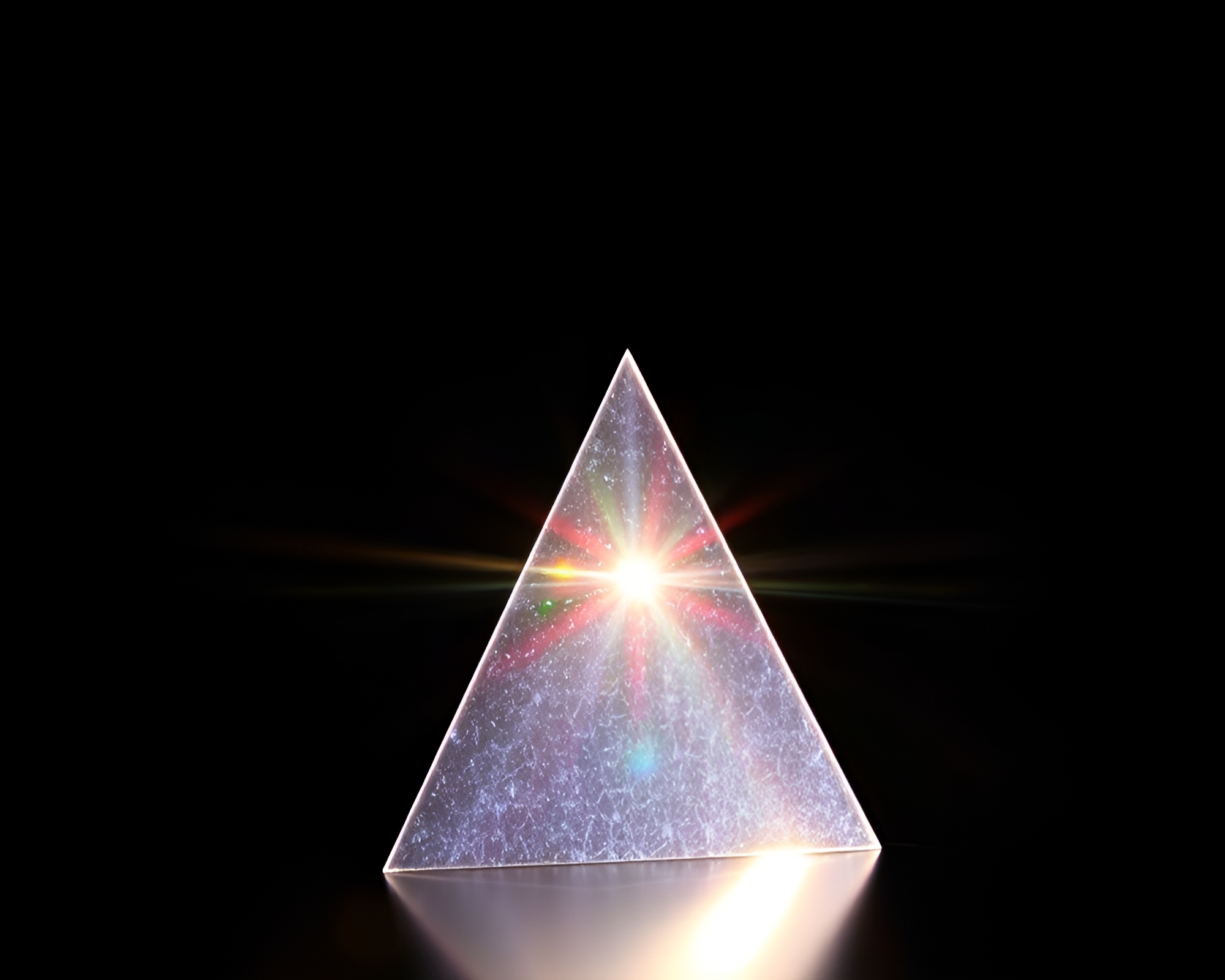 Prism-refracted Banshee in Foil-Stamped Frame – free AI stock image
