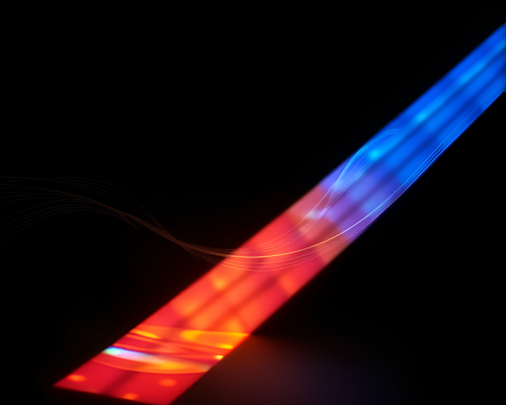 Ley Line Shadows in Thermal Wireframe – free AI stock image