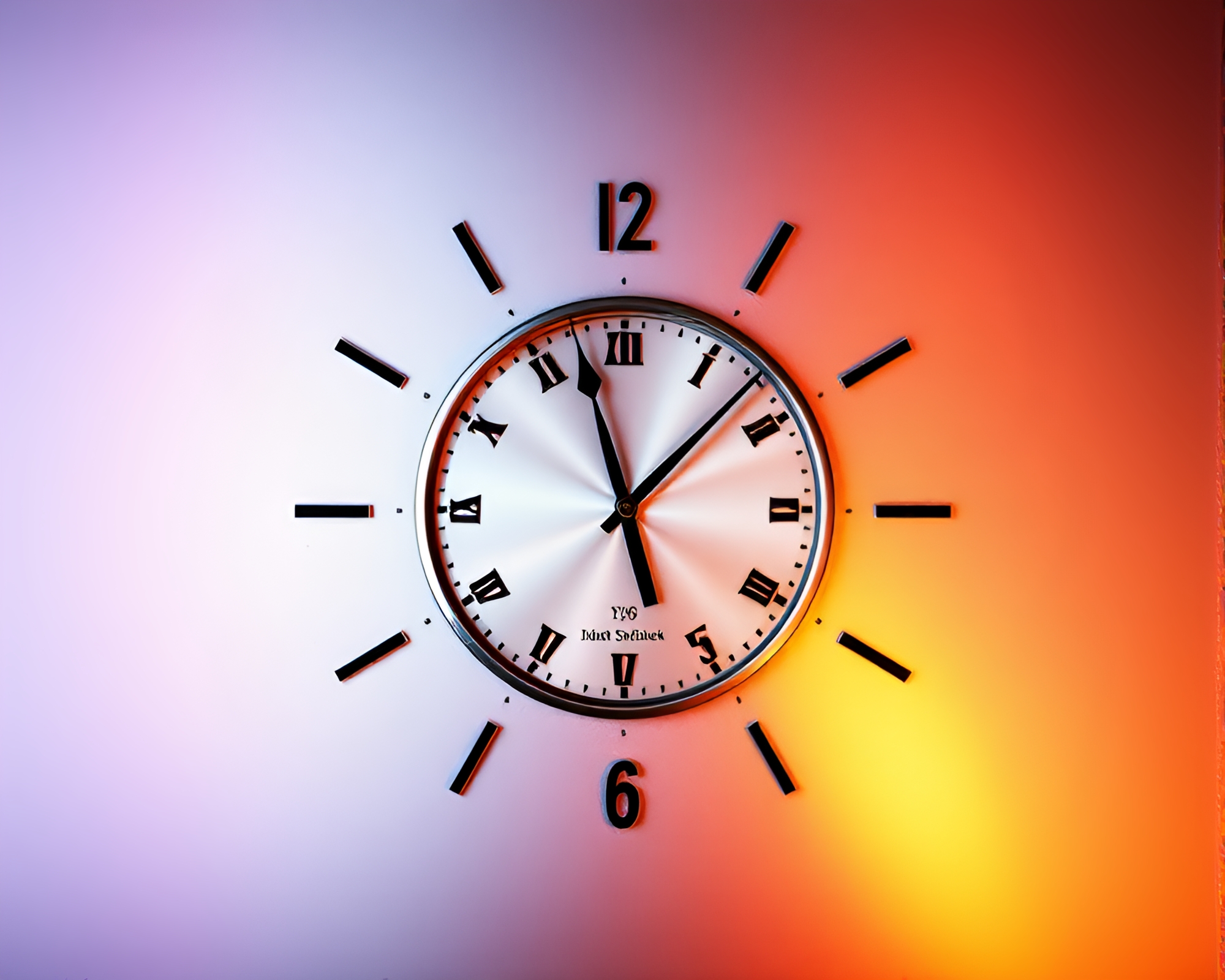 Chrono Clock with Metallic Sheen Texture Overlay Concept – free AI stock image