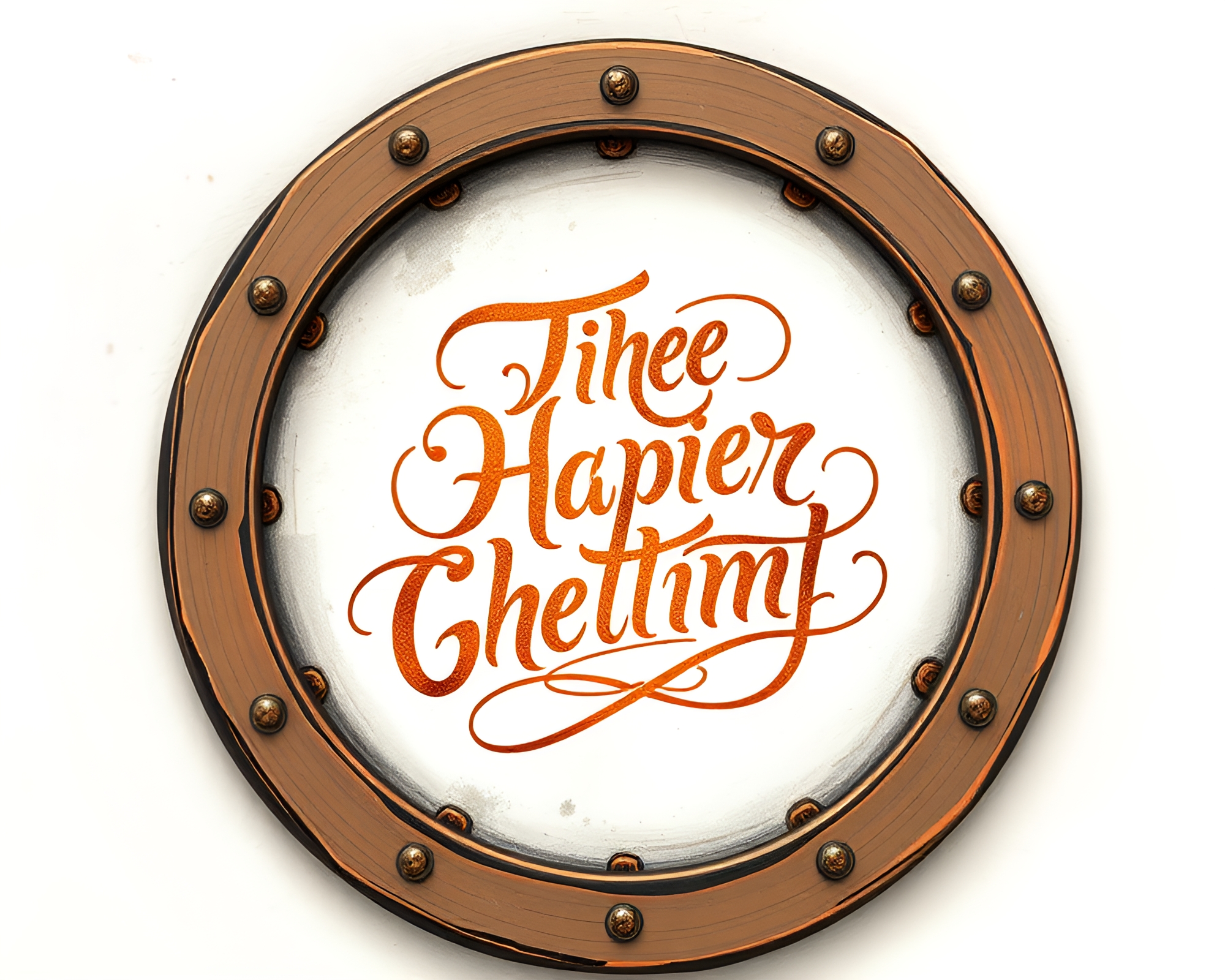 Helmet of Valor in Copper Engraving Frame – free AI stock image