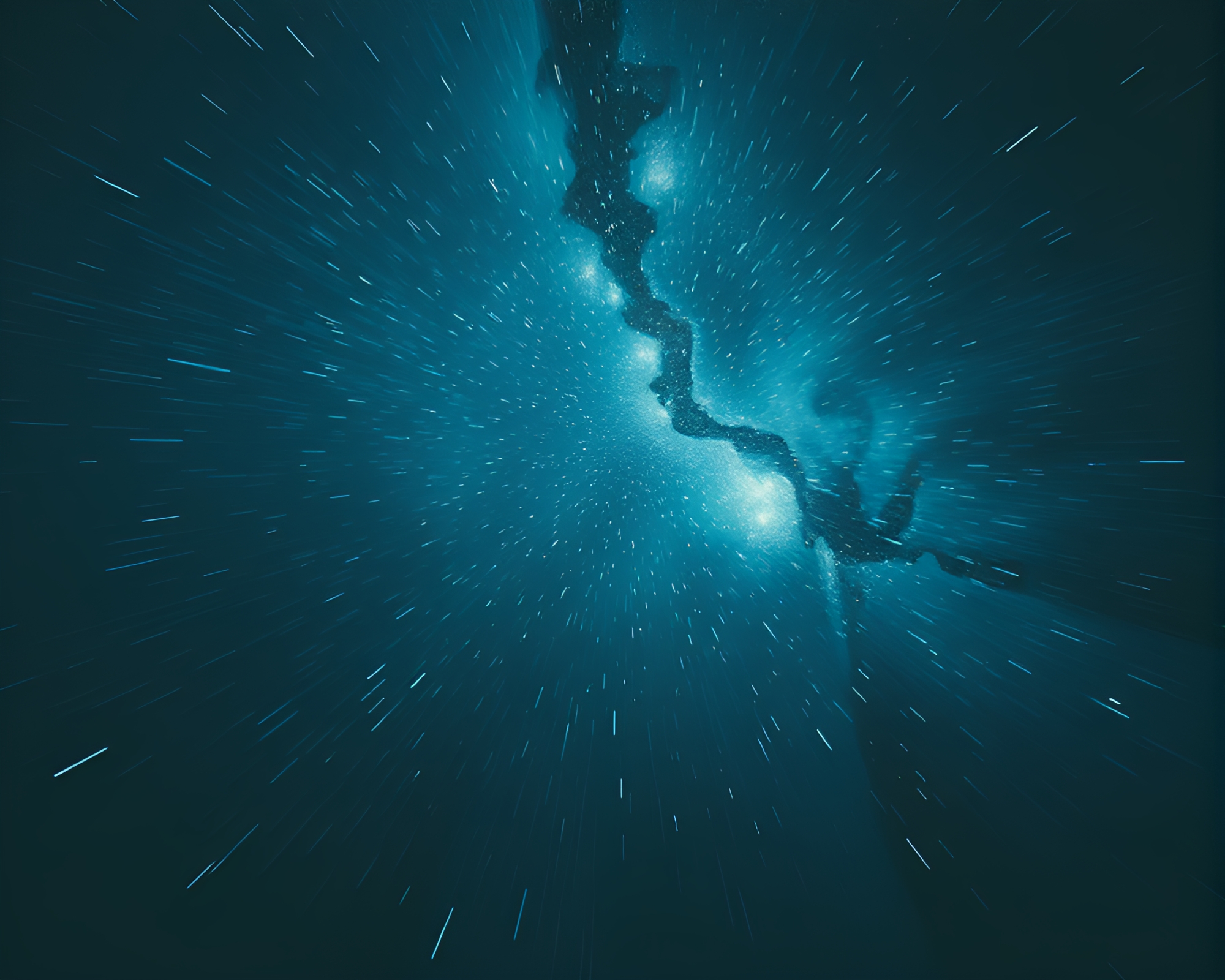 Ethereal Parallel Universe: Low-Angle Monochrome Dreamscape – free AI stock image