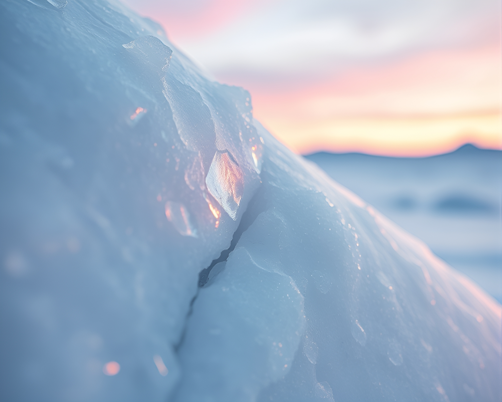 Mystical Ice Portal: Antimatter Grenade Reflection – free AI stock image