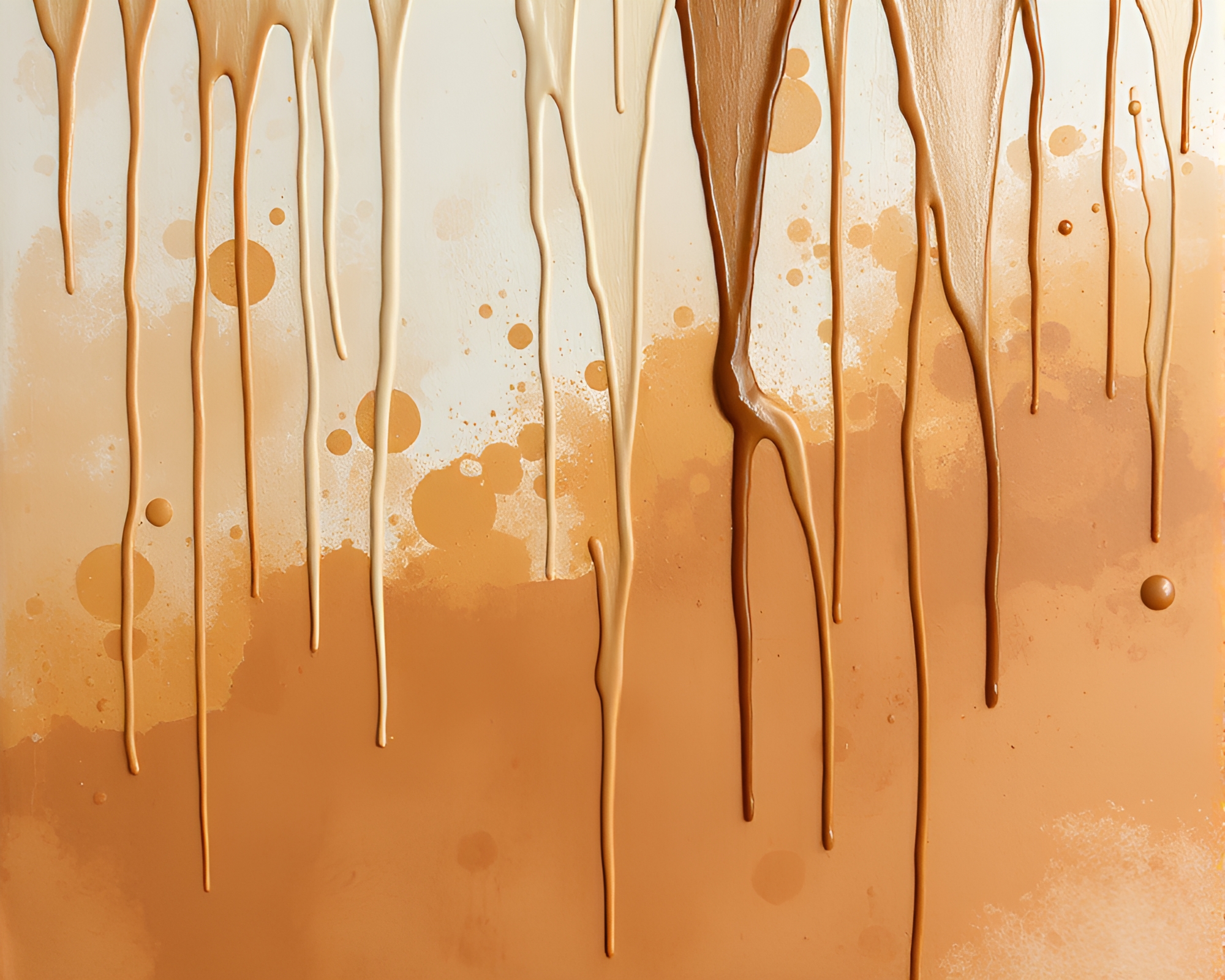 Tea Set in Matte Spray Paint Drip Composition – free AI stock image