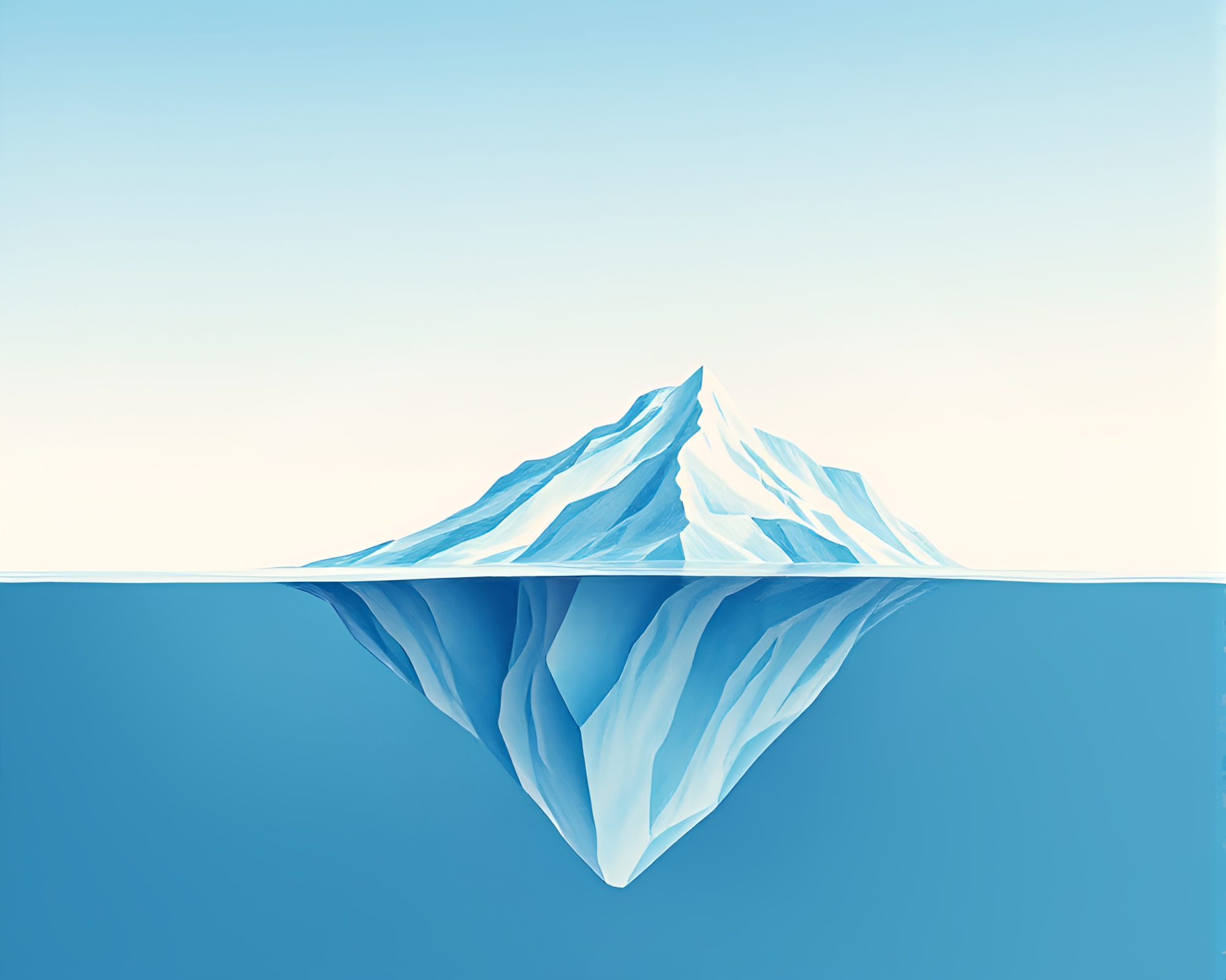 Arctic Iceberg Engraved in Pastel Particles – free AI stock image