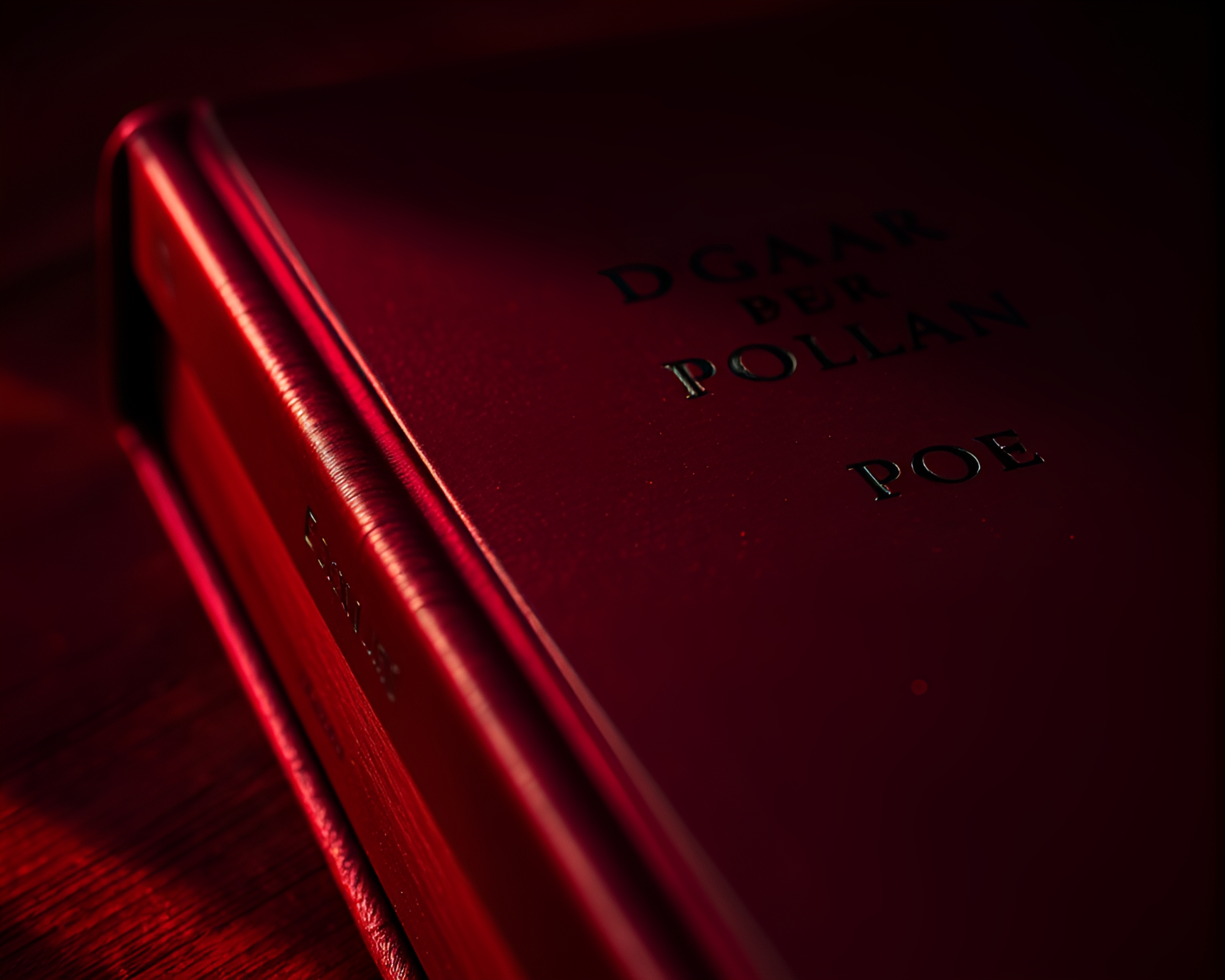 Gothic Edgar Allan Poe Book Extreme Close-Up – free AI stock image