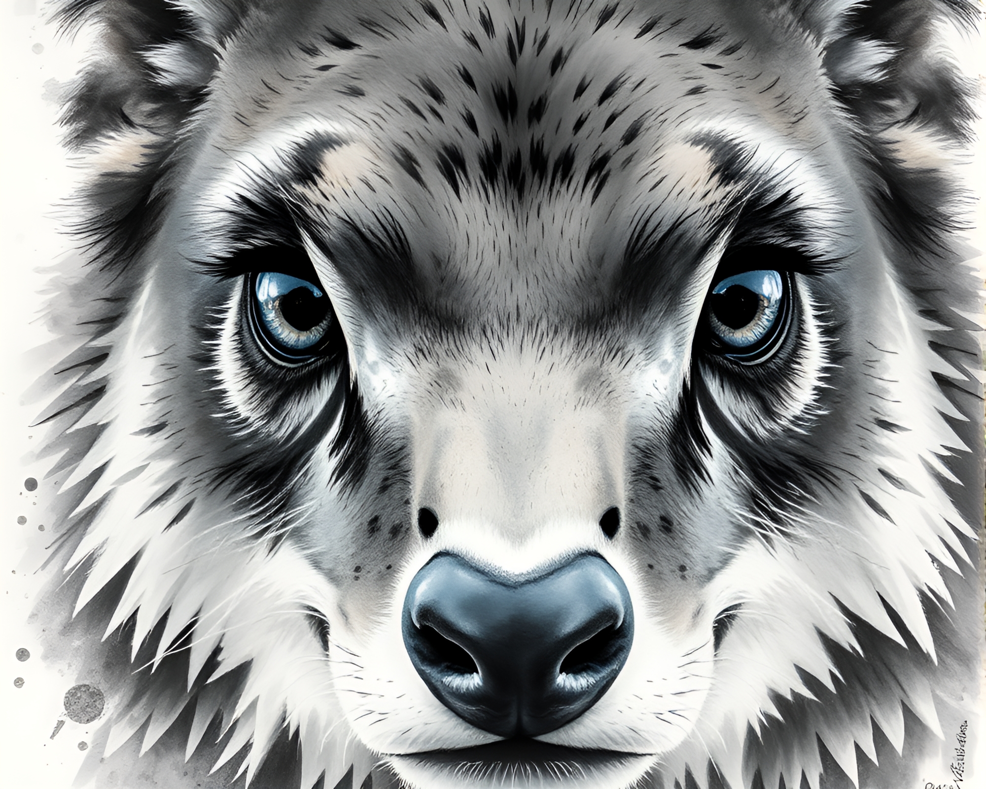 Intense Close-up of Majestic Black Panther – free AI stock image
