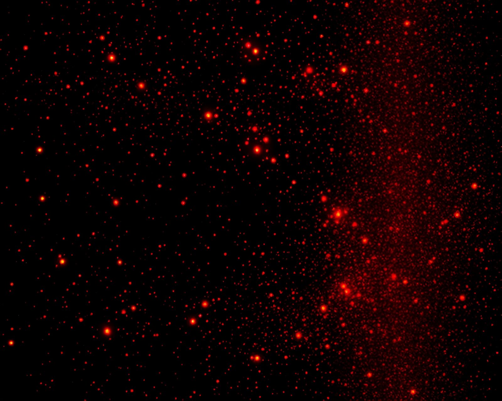 Abstract composition with dust overlay and halftone pattern