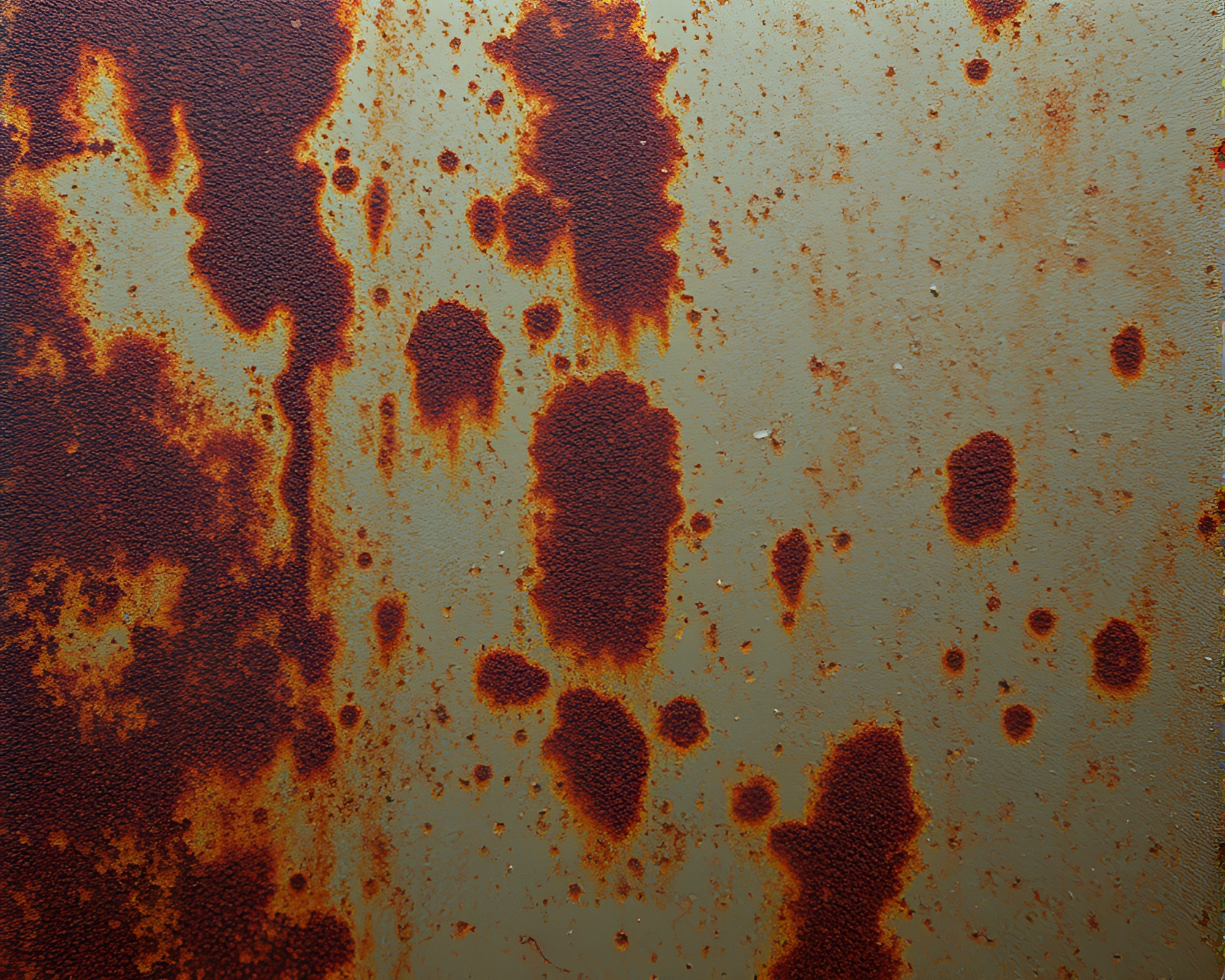 Rust Patina Fractal: Grainy Textured Artwork – free AI stock image