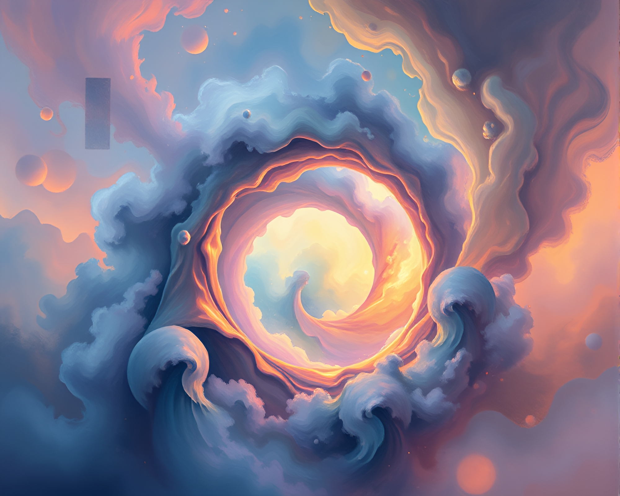 Spiral Dreamscape Awakening in High-Key Tempera Fantasy – free AI stock image