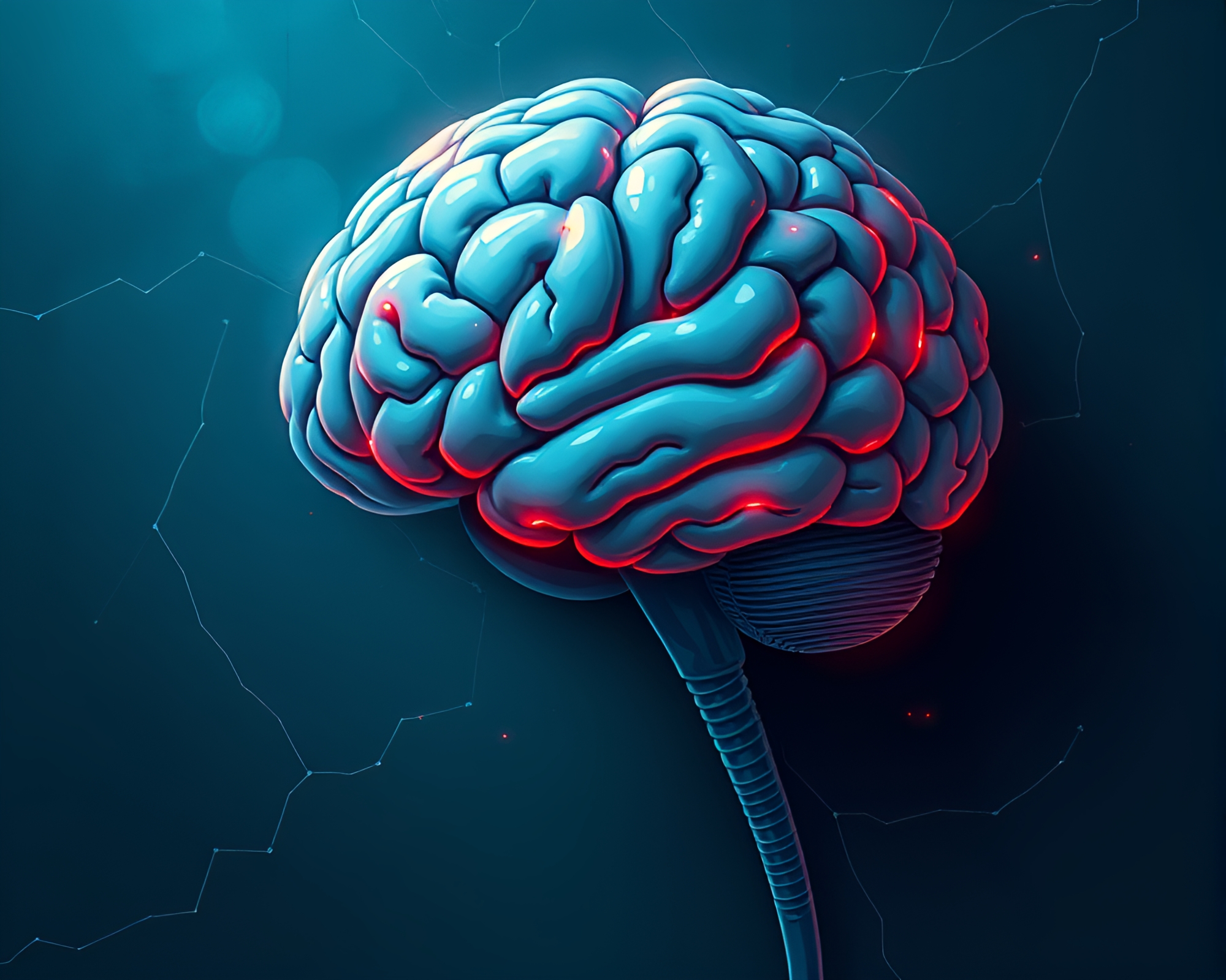 Graffiti AI Brain Surgeon in Dimly Lit Alley – free AI stock image