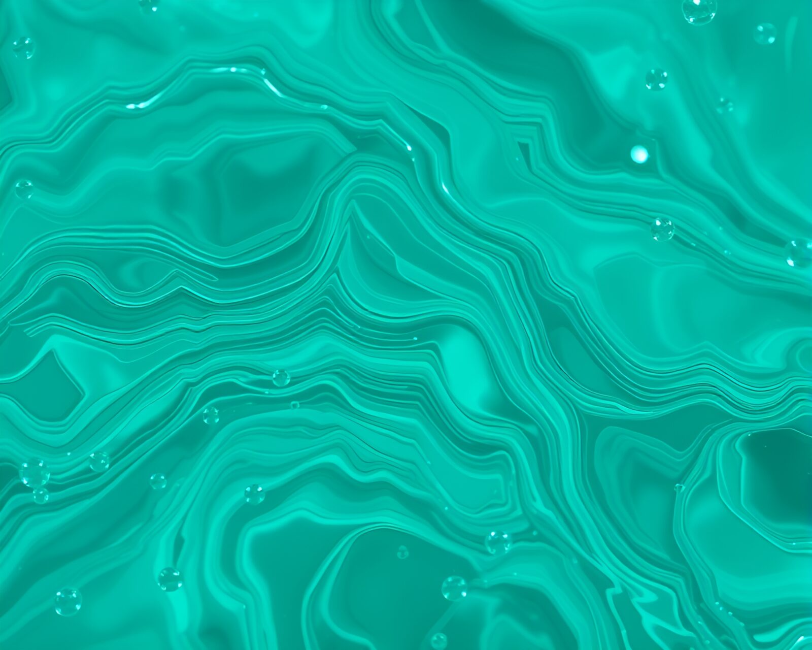 Flat color extreme close-up of intricate turquoise patterns
