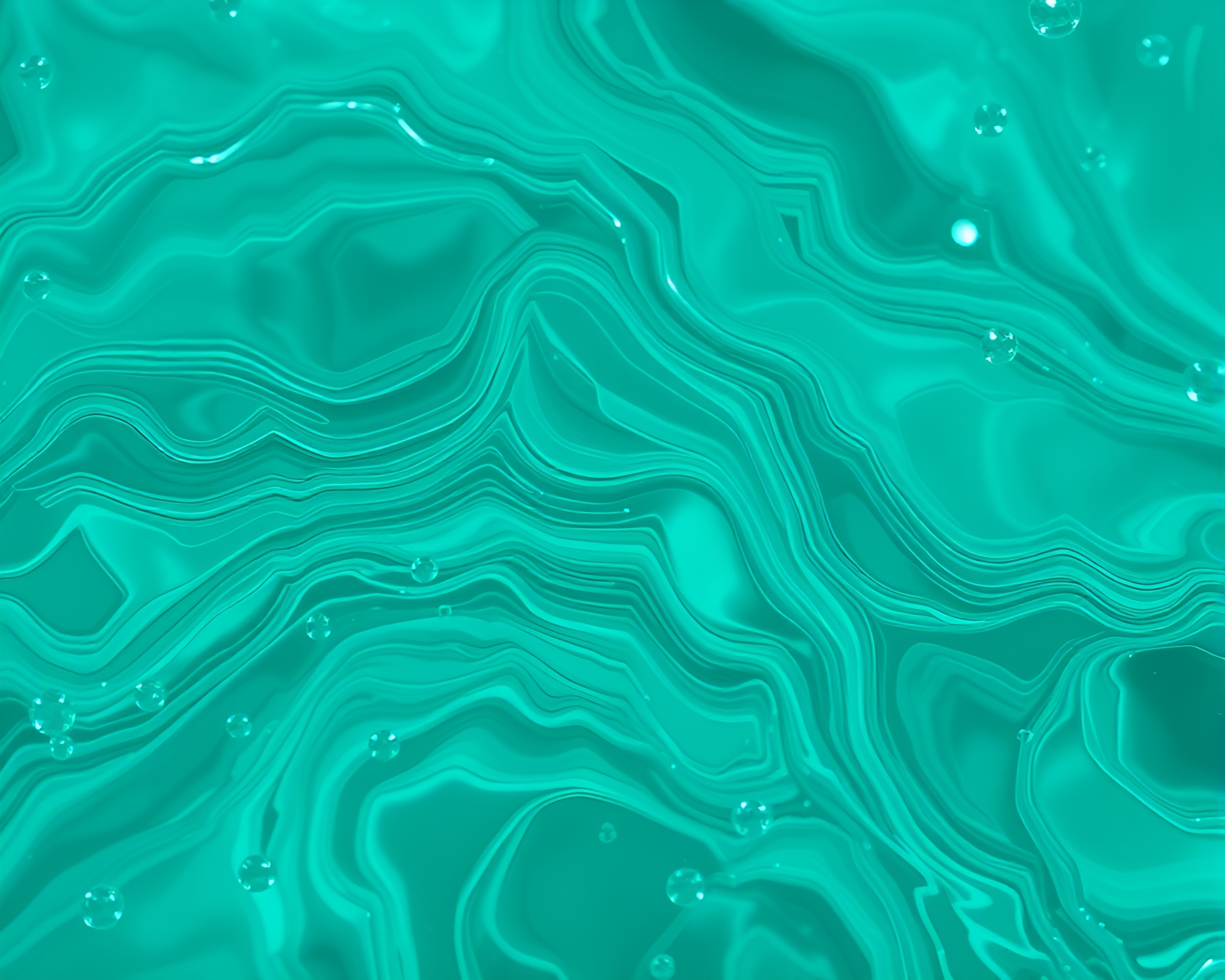 Quantum Turquoise Fluctuations Close-Up – free AI stock image