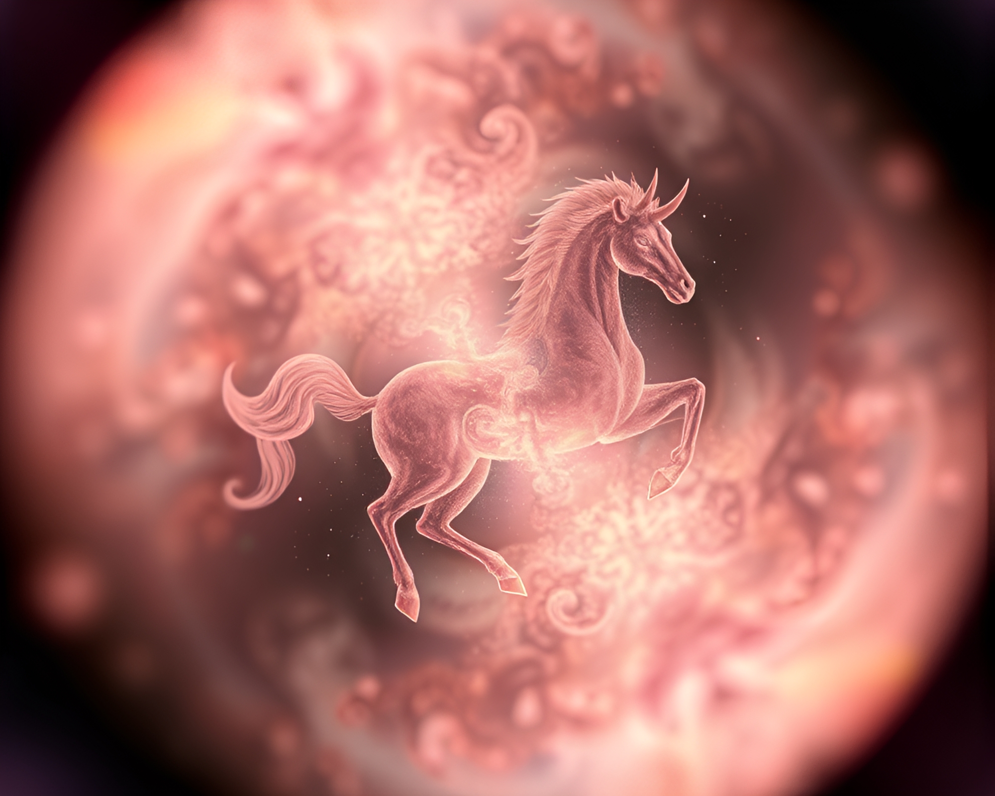 Muted Pastel Centaur in Fractal Art Dream – free AI stock image