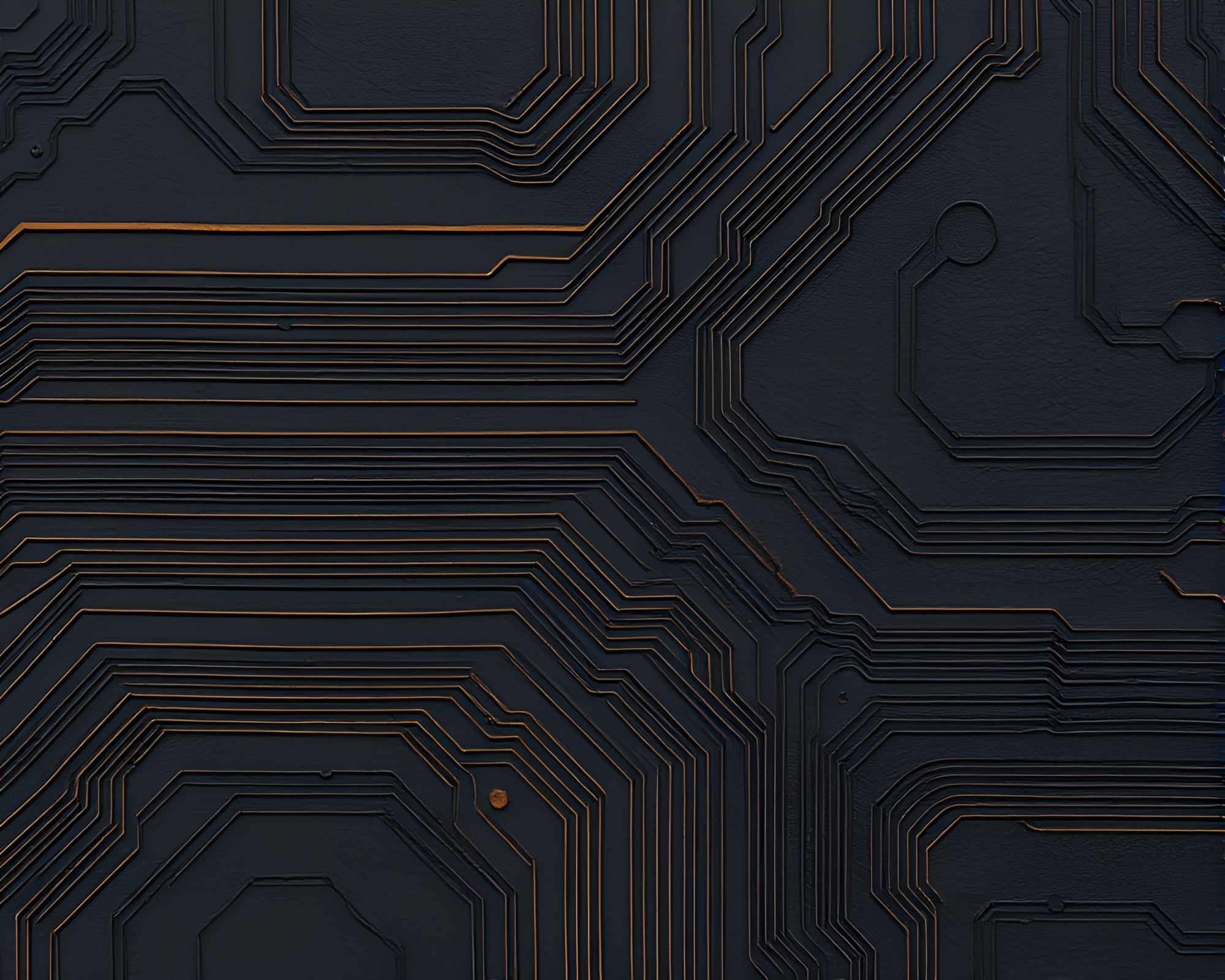 Black Circuit Board Cloth Simulation Oil Impasto Art – free AI stock image