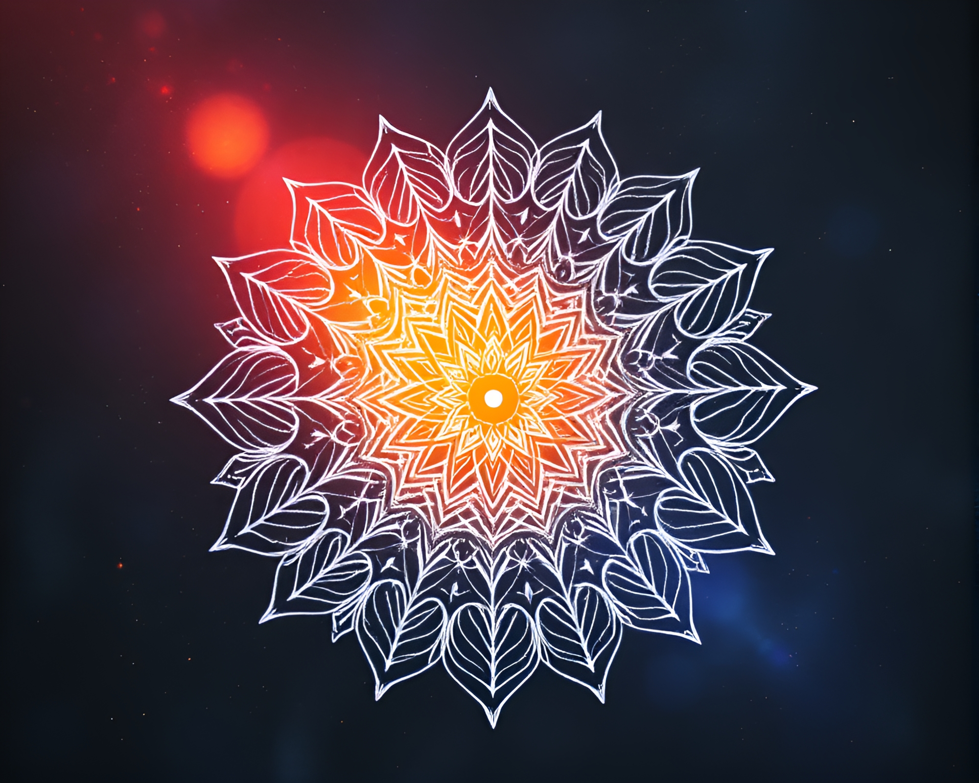 Mandala Sorcery Chalk Drawing with Shallow Depth of Field – free AI stock image
