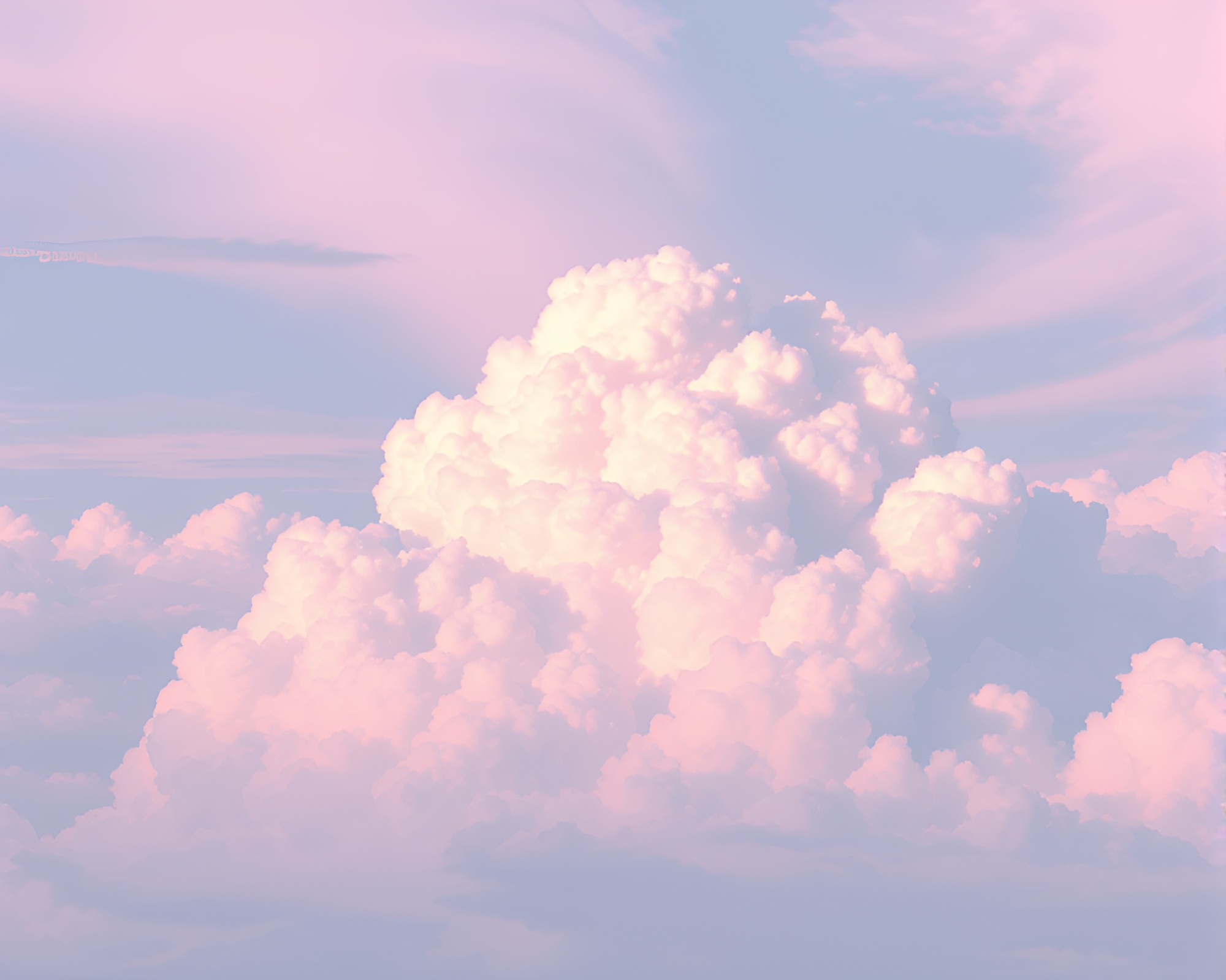 Pastel Pixel Art Holographic Cloud Formation Display – free AI stock image
