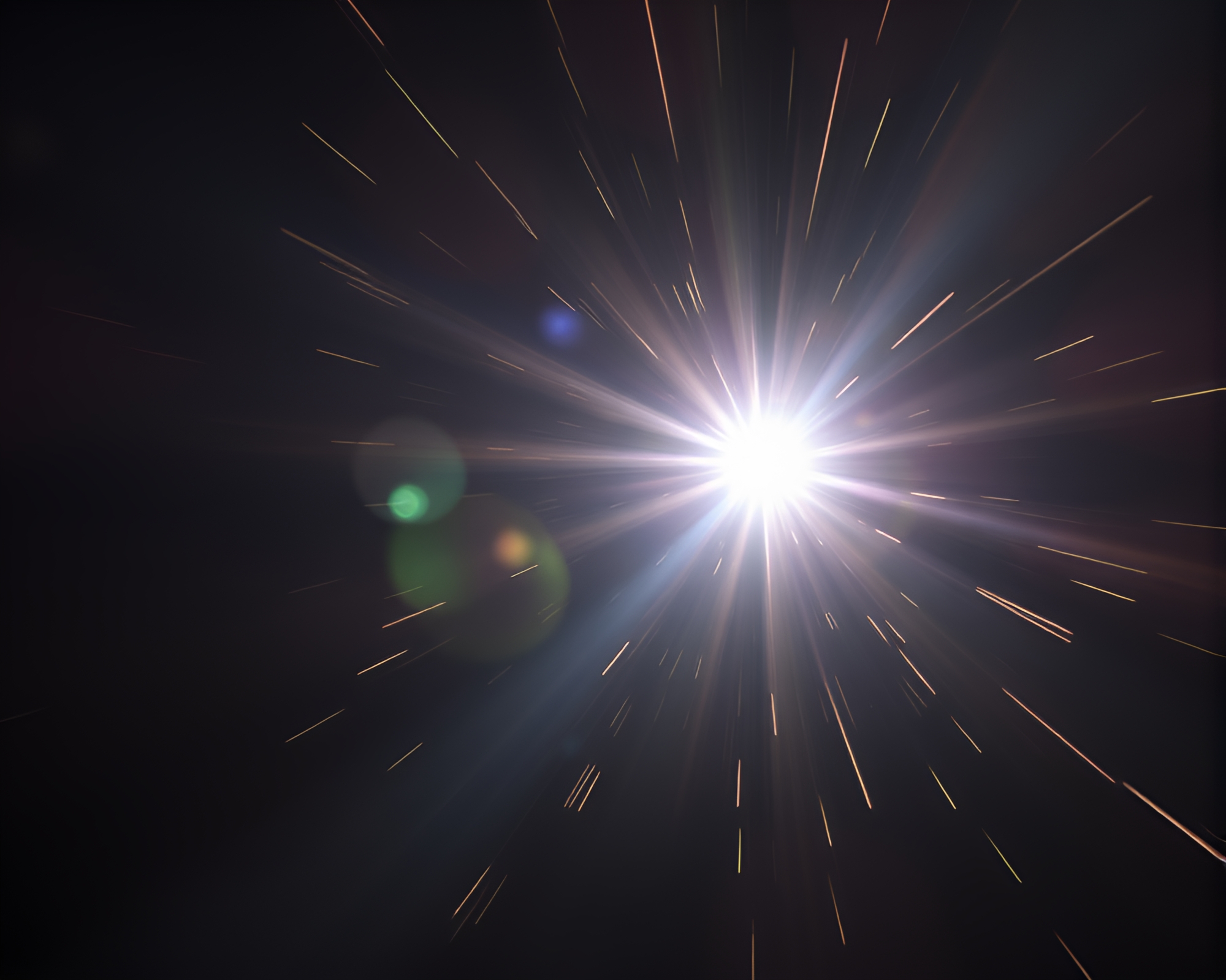 Futuristic Shield Glowing in Intense Lens Flare Light – free AI stock image