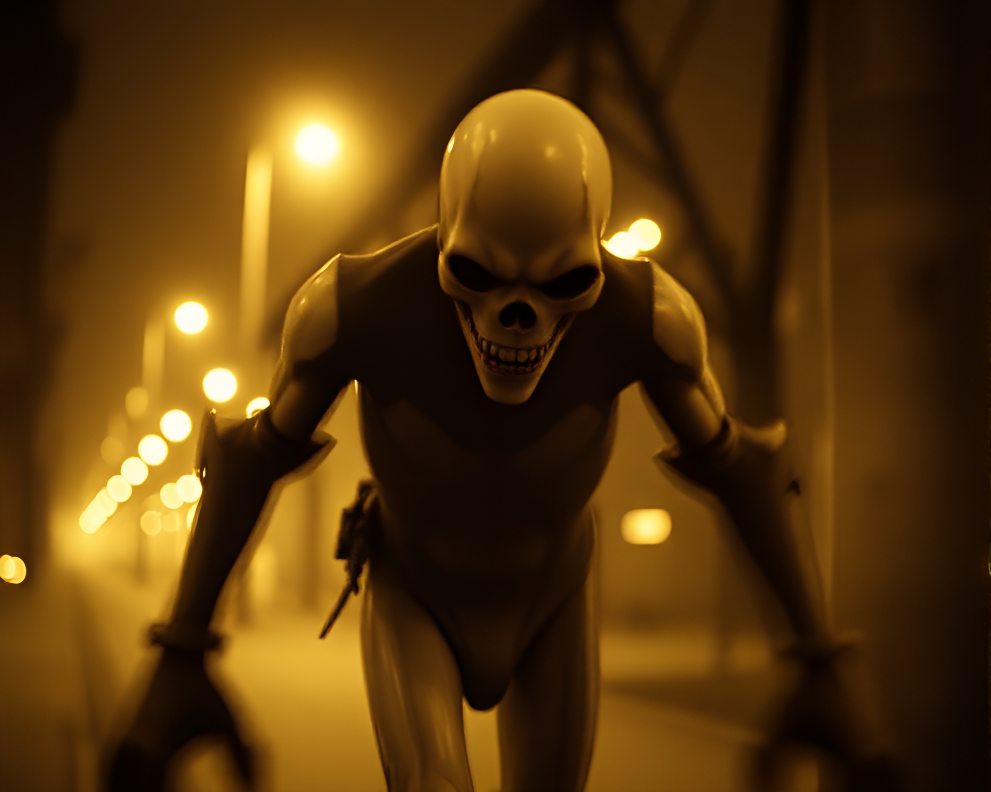 Majestic Sepia-toned Golem in Tight Crop Composition – free AI stock image