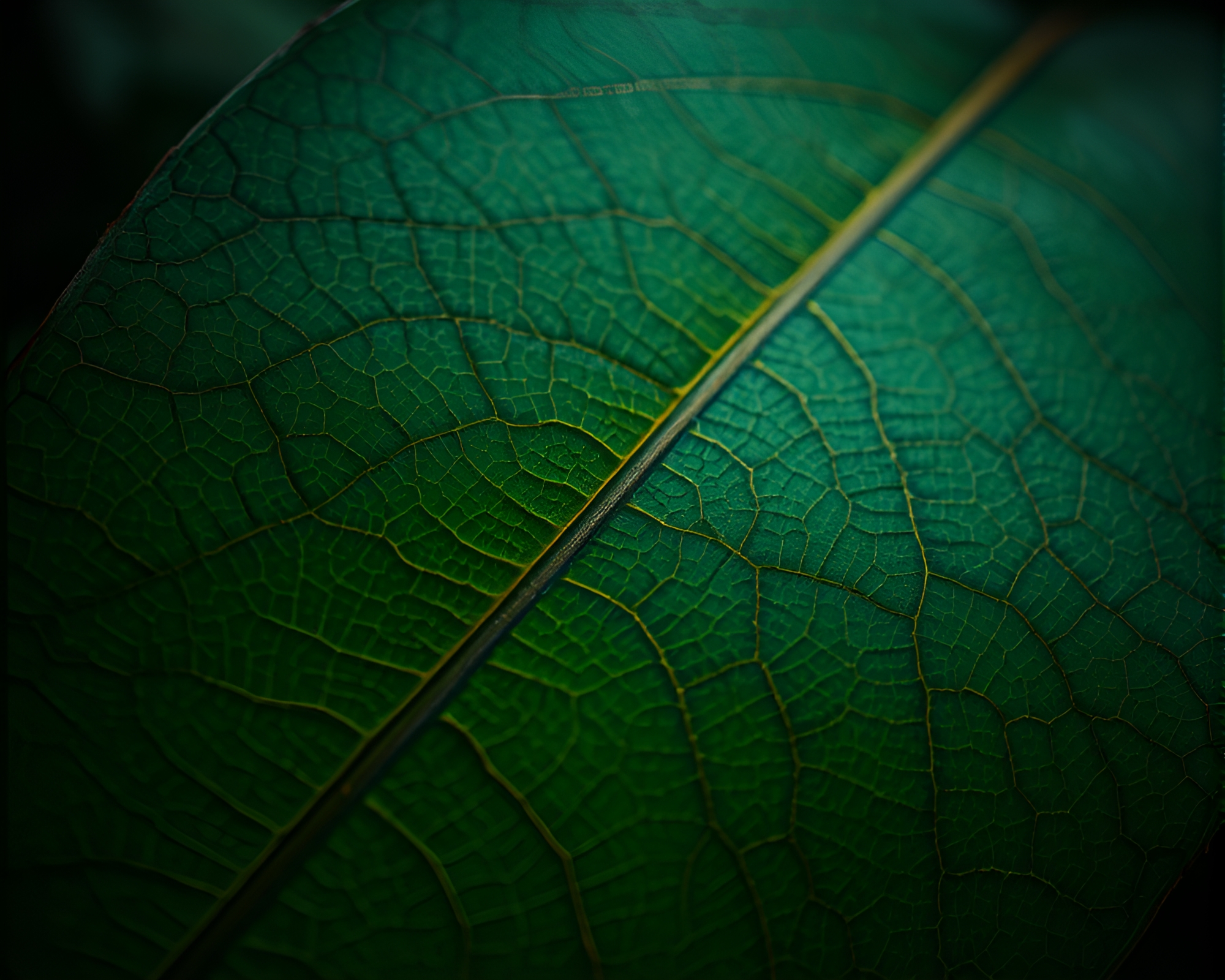 Scorpion Veins: Mystical Leaf Pattern in Smoky Vignette – free AI stock image