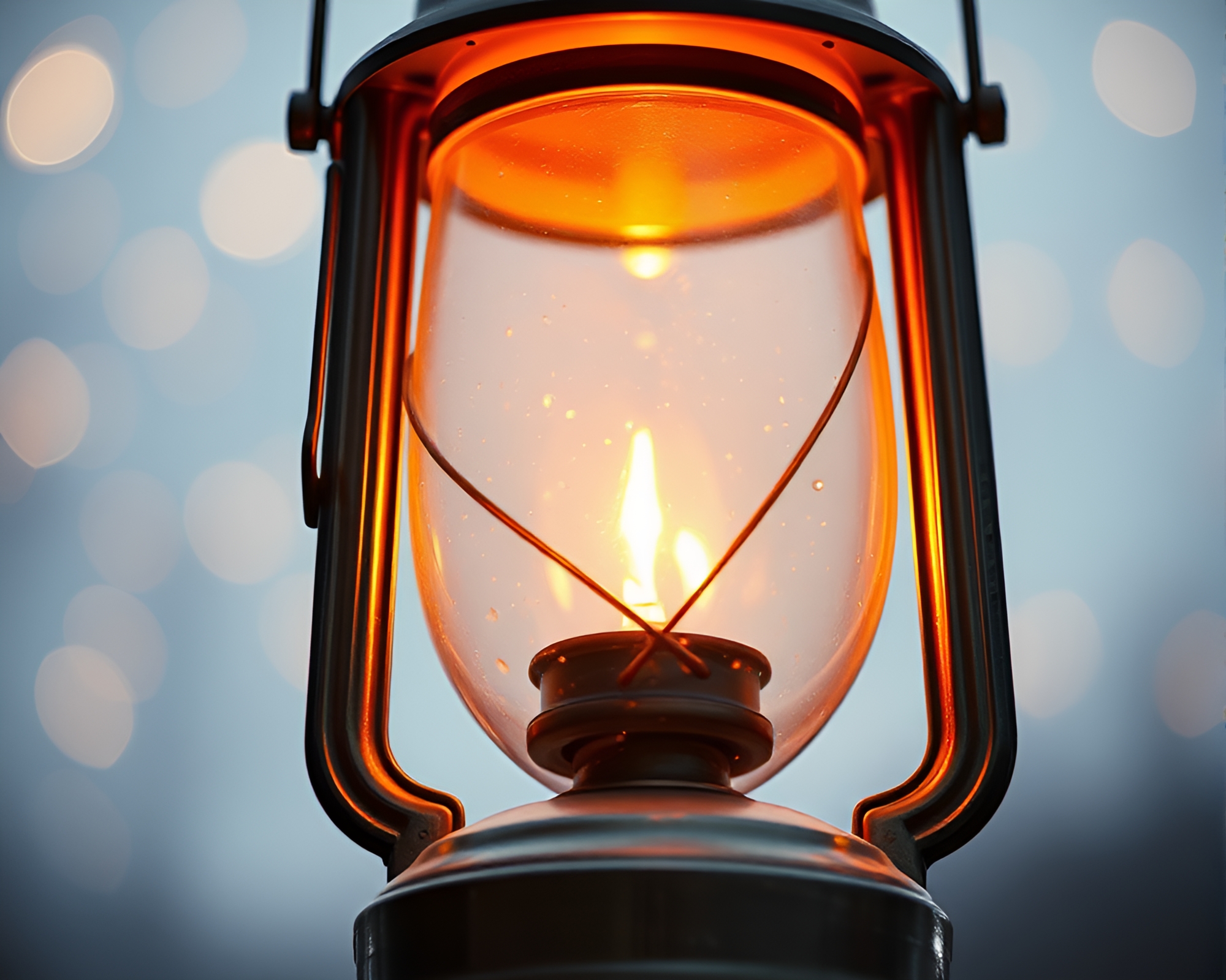 Enchanting Oil Lantern Close-up Fantasy Illustration – free AI stock image