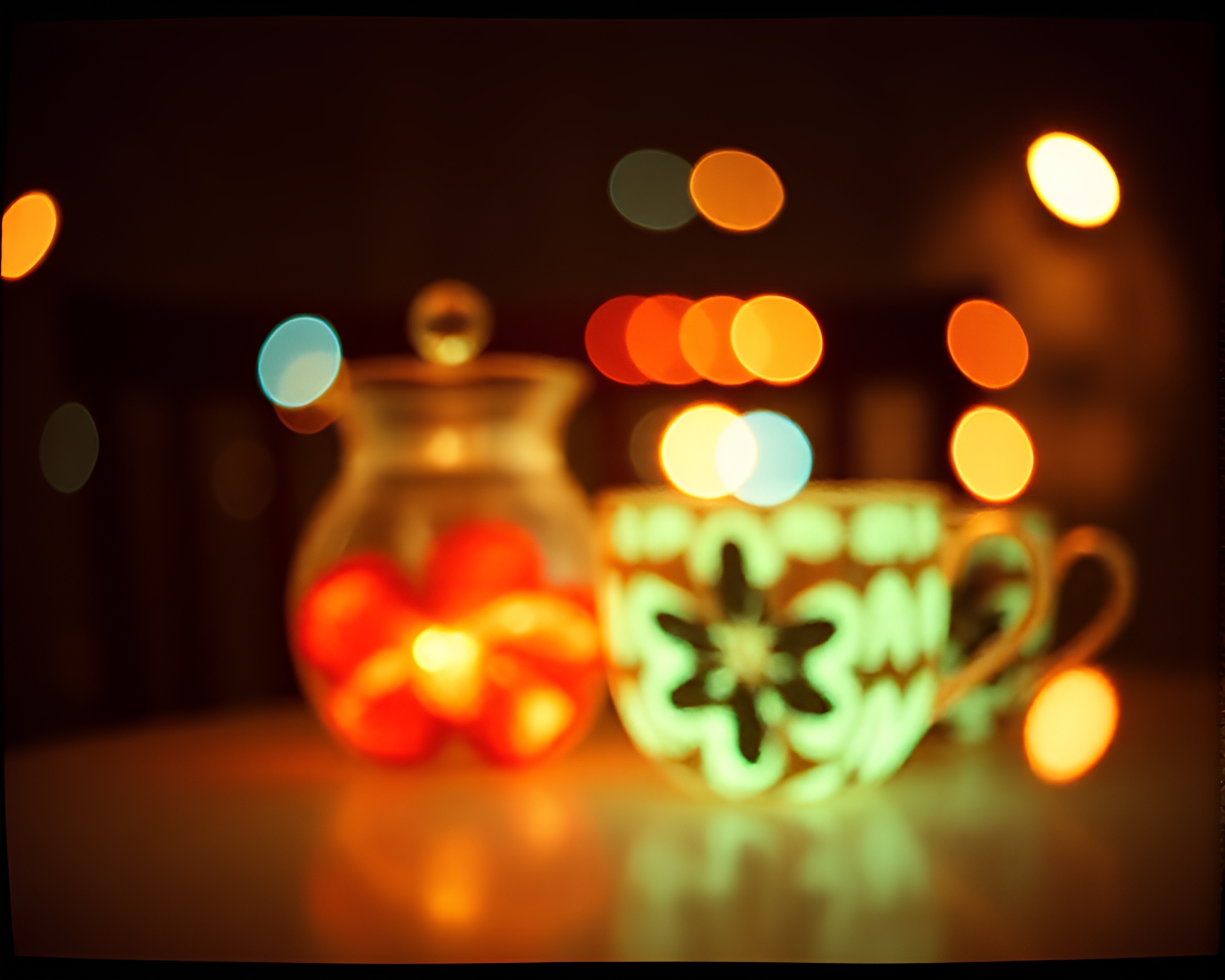 Tea Set Elegance with Screenprint Dot Design – free AI stock image
