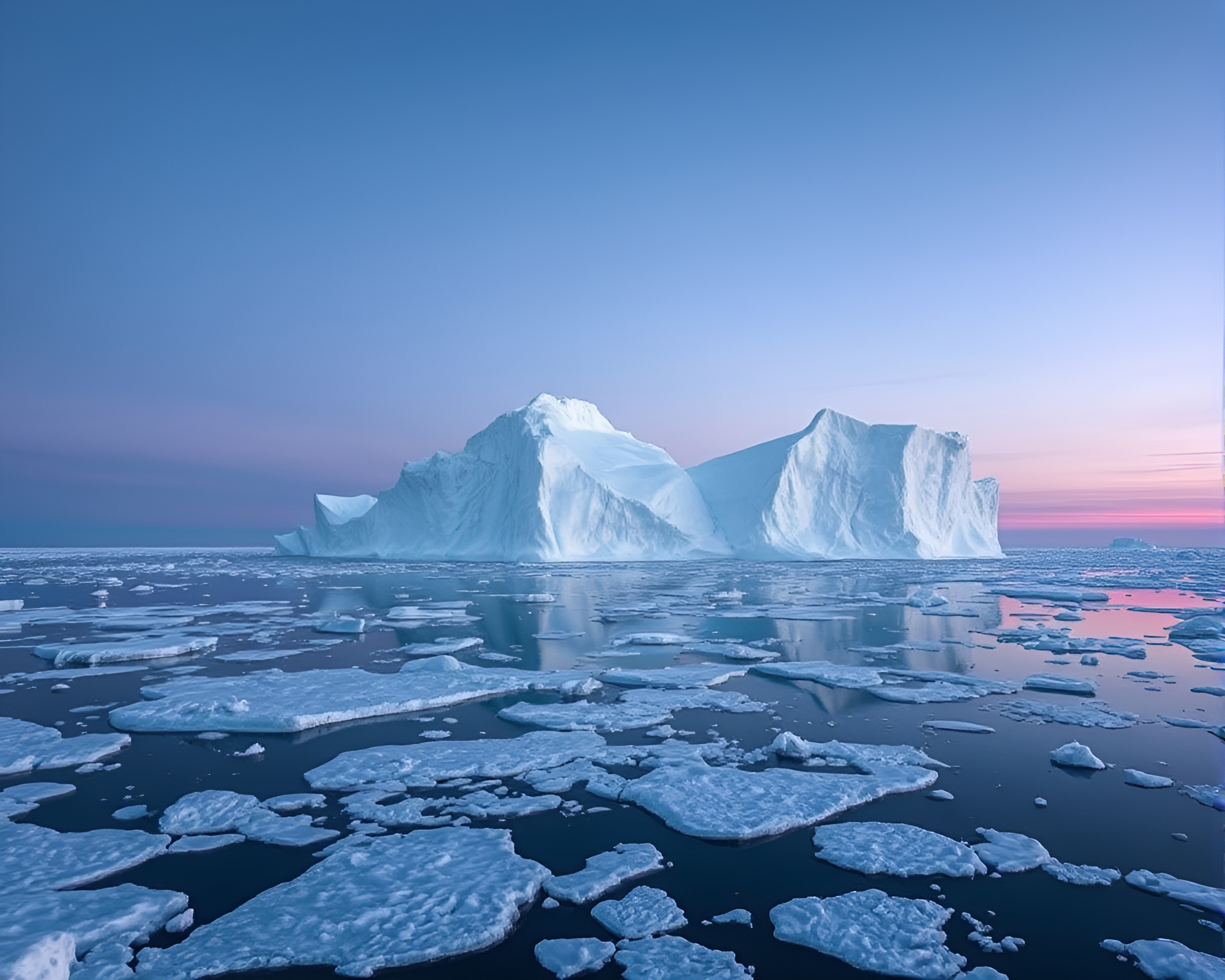 Arctic Iceberg Light Trails Subsurface Scattering – free AI stock image