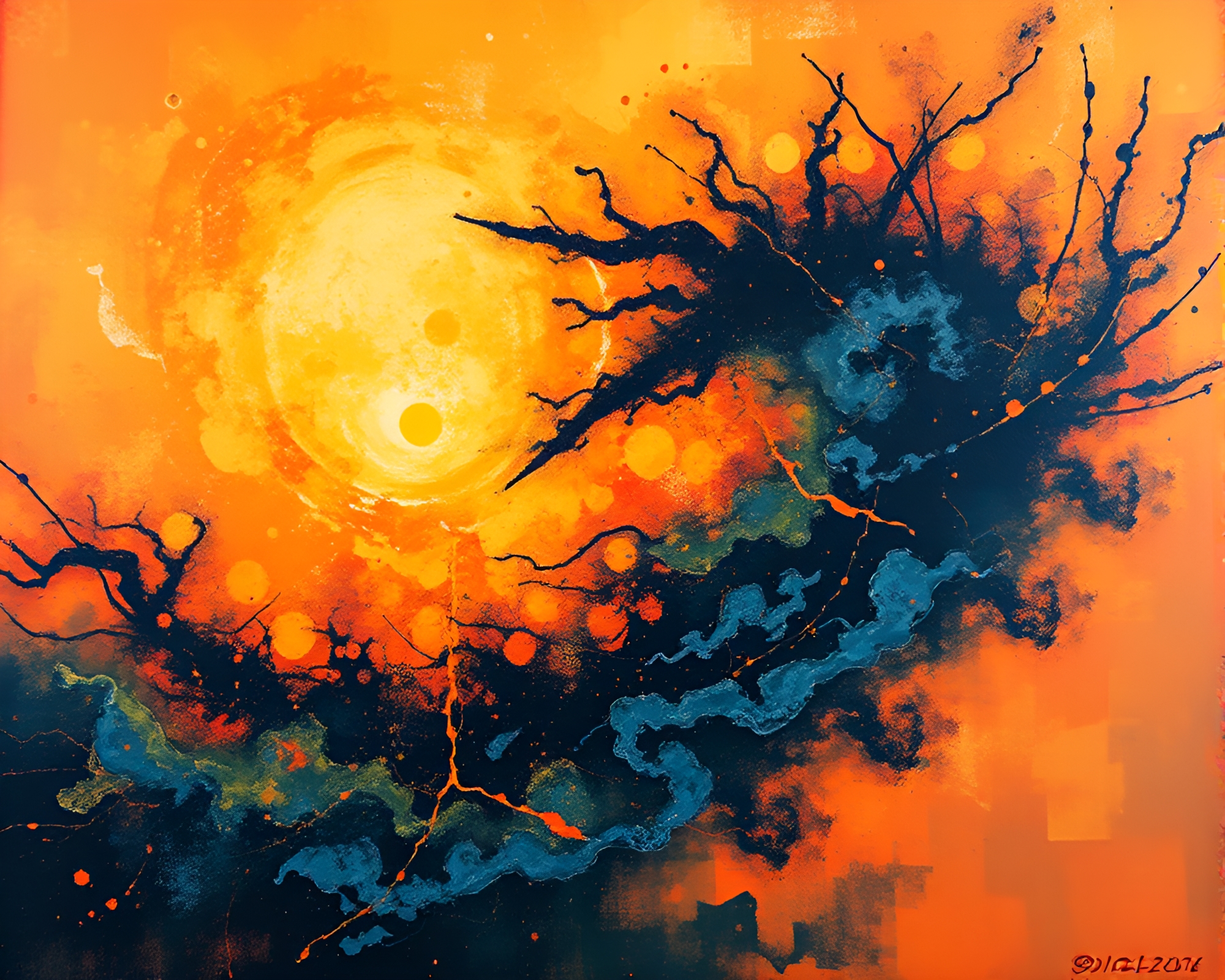 Mesmerizing Hydra under Split Toning Light – free AI stock image