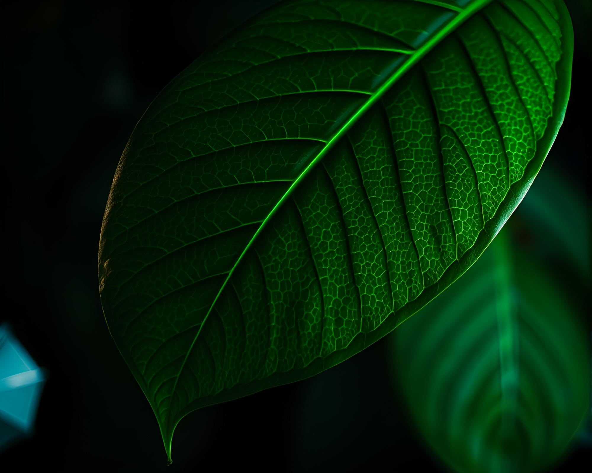 Robotic Arm Mimicking Leaf Vein Pattern in Softbox Light – free AI stock image