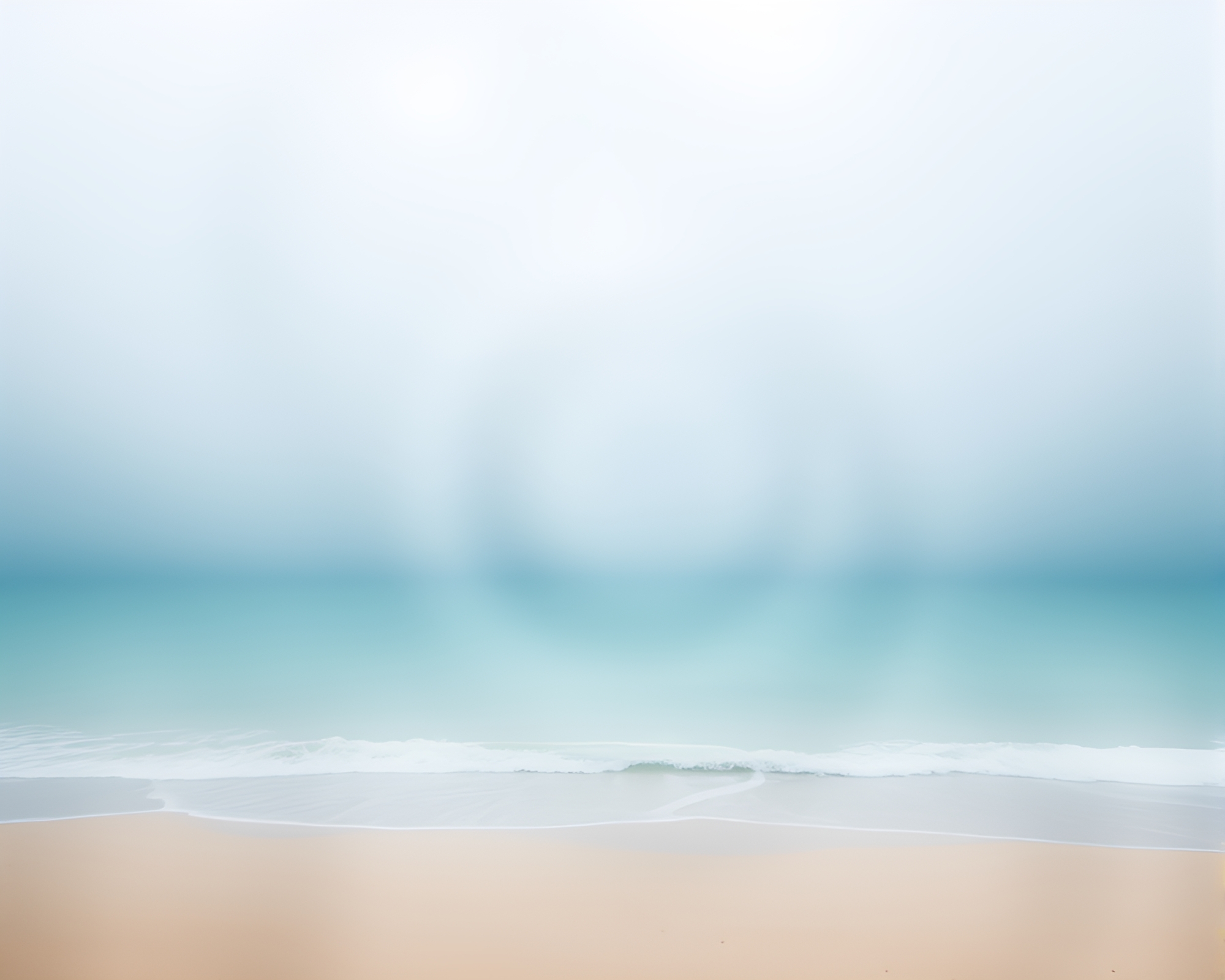 Fibonacci Spiral Beach: Minimalist Dreamy Seaside Scene – free AI stock image
