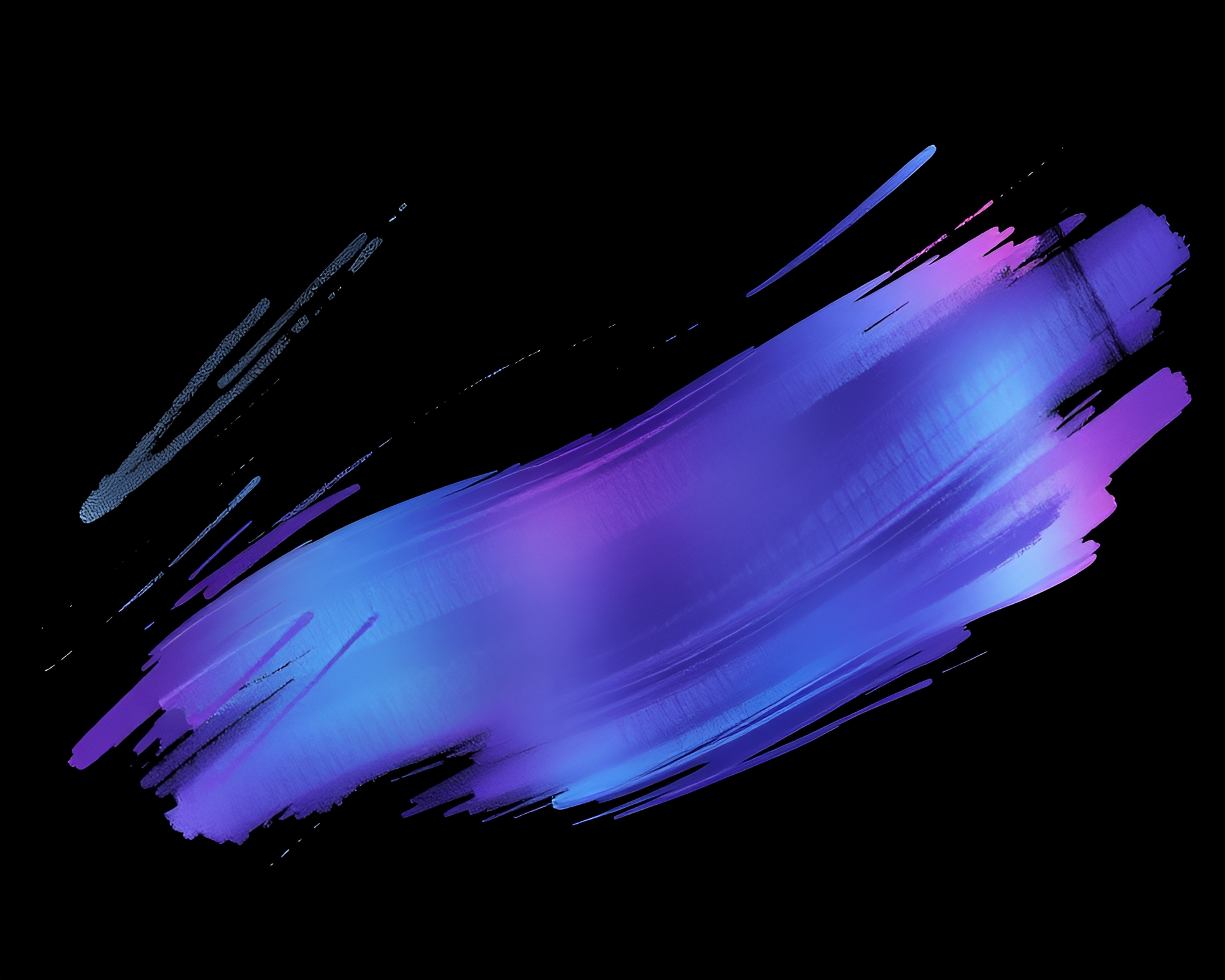 Acrylic Splatter Satin Ribbon under HDR Cel Shade – free AI stock image