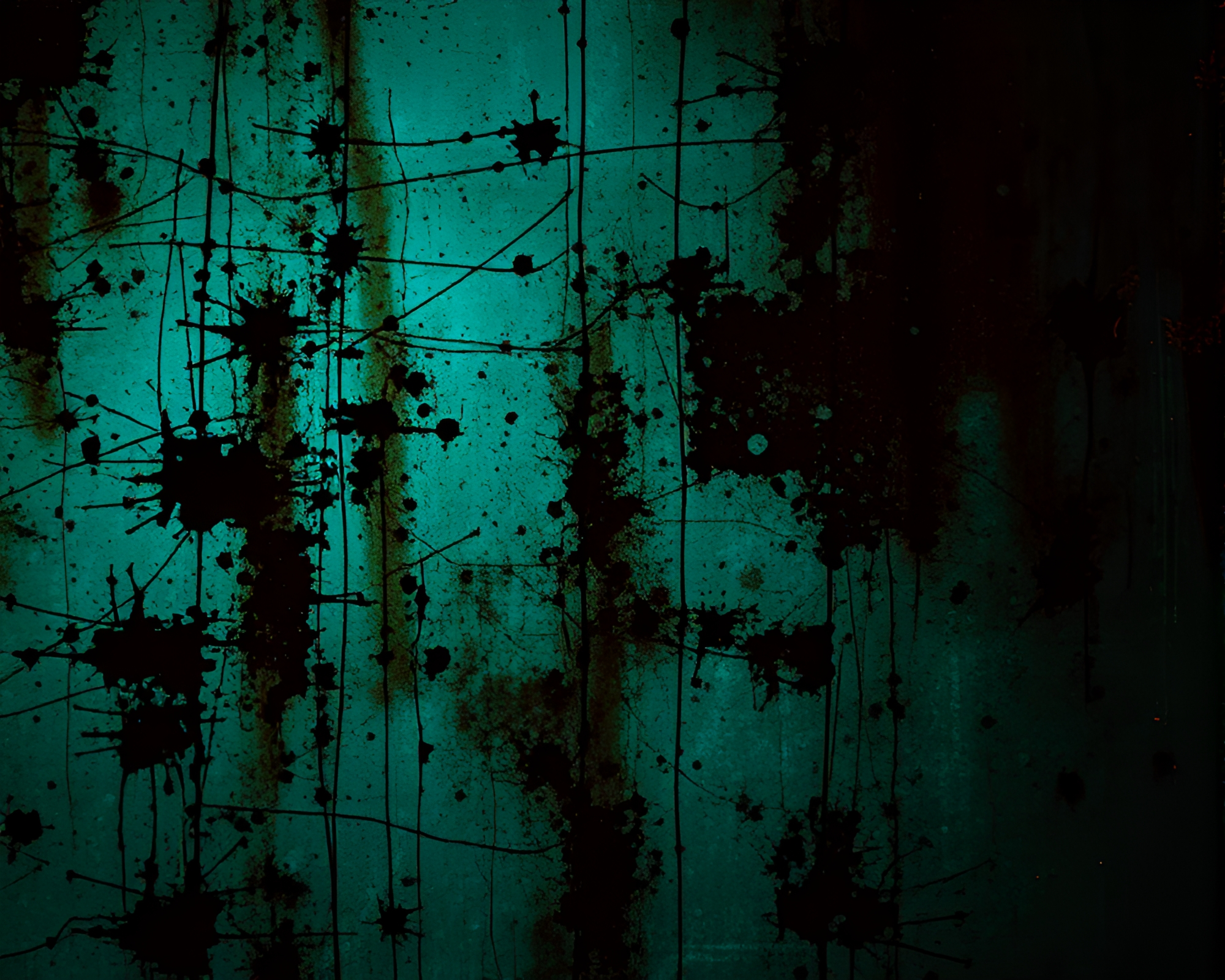 Ethereal Bioluminescent Glitch: Rust Etching Masterpiece – free AI stock image