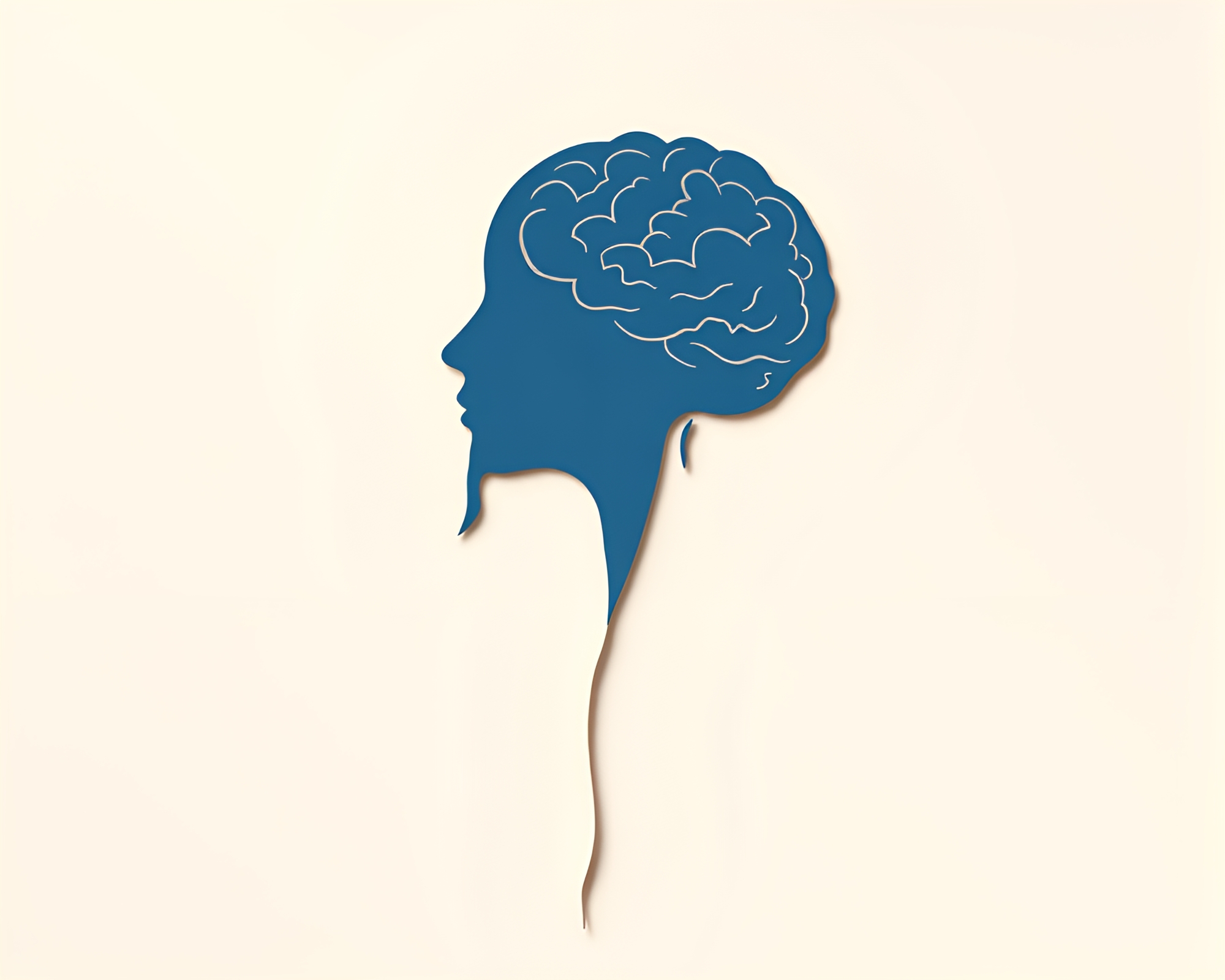 AI Brain Connections Unravel Through Paper Tear Silhouettes – free AI stock image